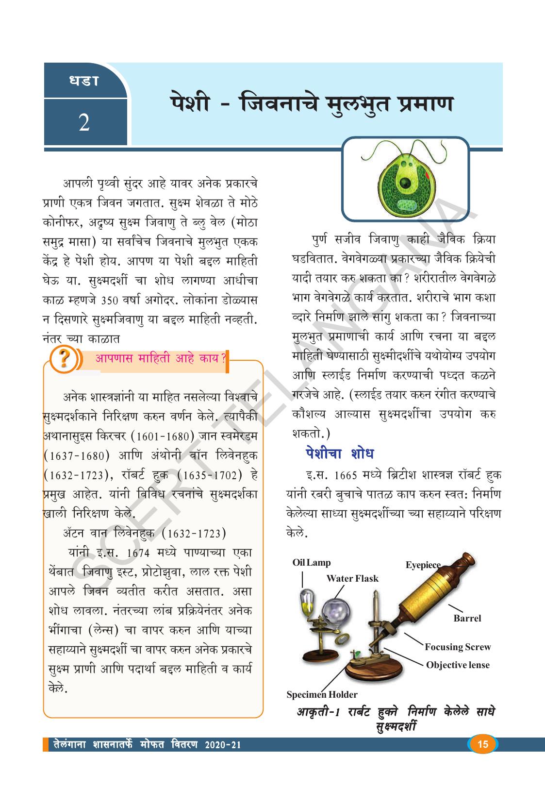 TS SCERT Class 8 Biological Science (Marathi Medium) Text Book - Page 27