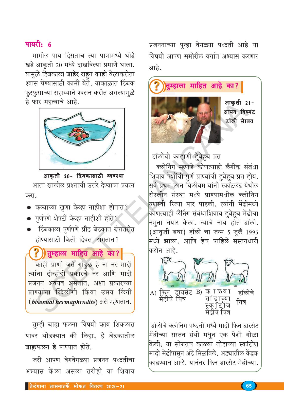 TS SCERT Class 8 Biological Science (Marathi Medium) Text Book - Page 77
