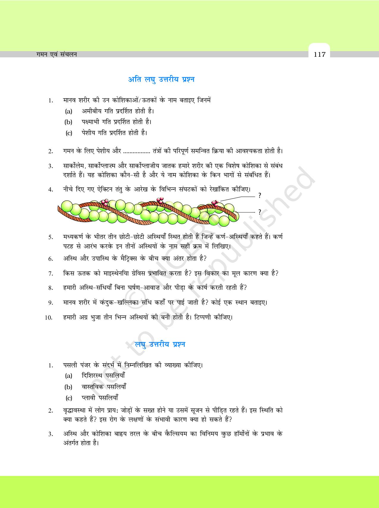NCERT Exemplar Class 11: जीवविज्ञान अध्याय 20 (गमन एवं संचलन) - Page 4