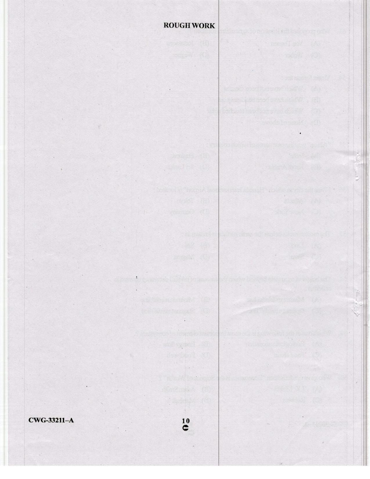 KUET 2023 M.Sc. Disaster Management Question Paper - Page 61
