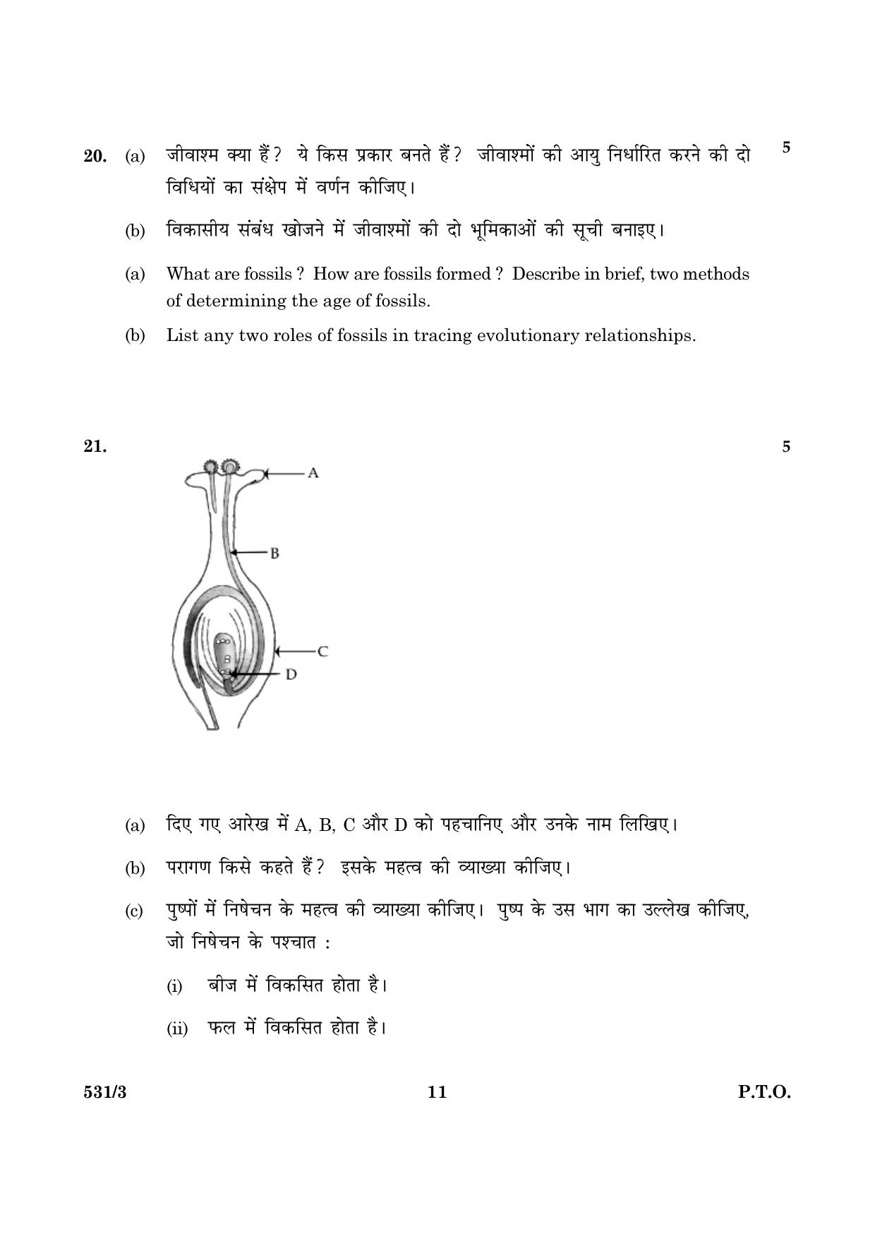 CBSE Class 10 NSQF 531 Science Set 3 2016 Question Paper - Page 11
