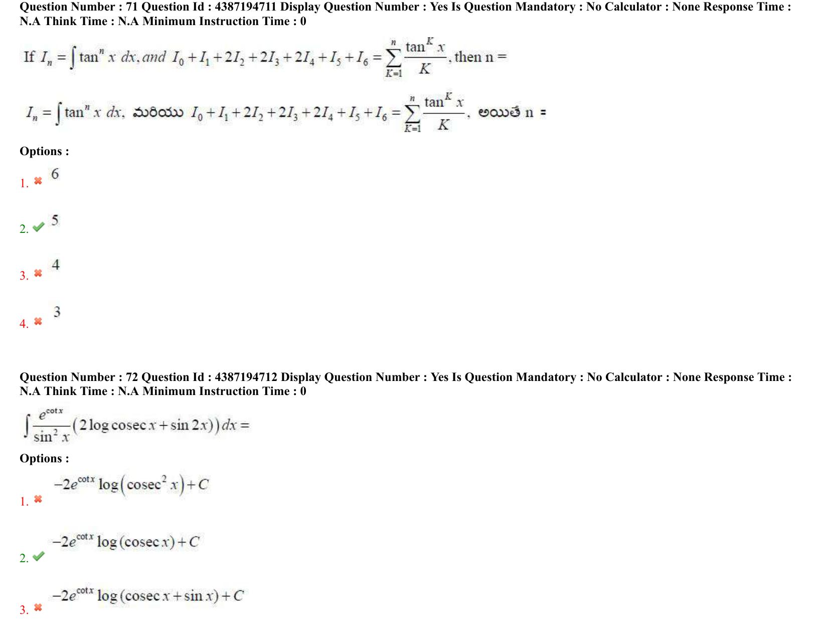 AP EAPCET 2022 - 04th July 2022 - ENGINEERING Answer Key With Preliminary Keys Shift 1 - Page 49