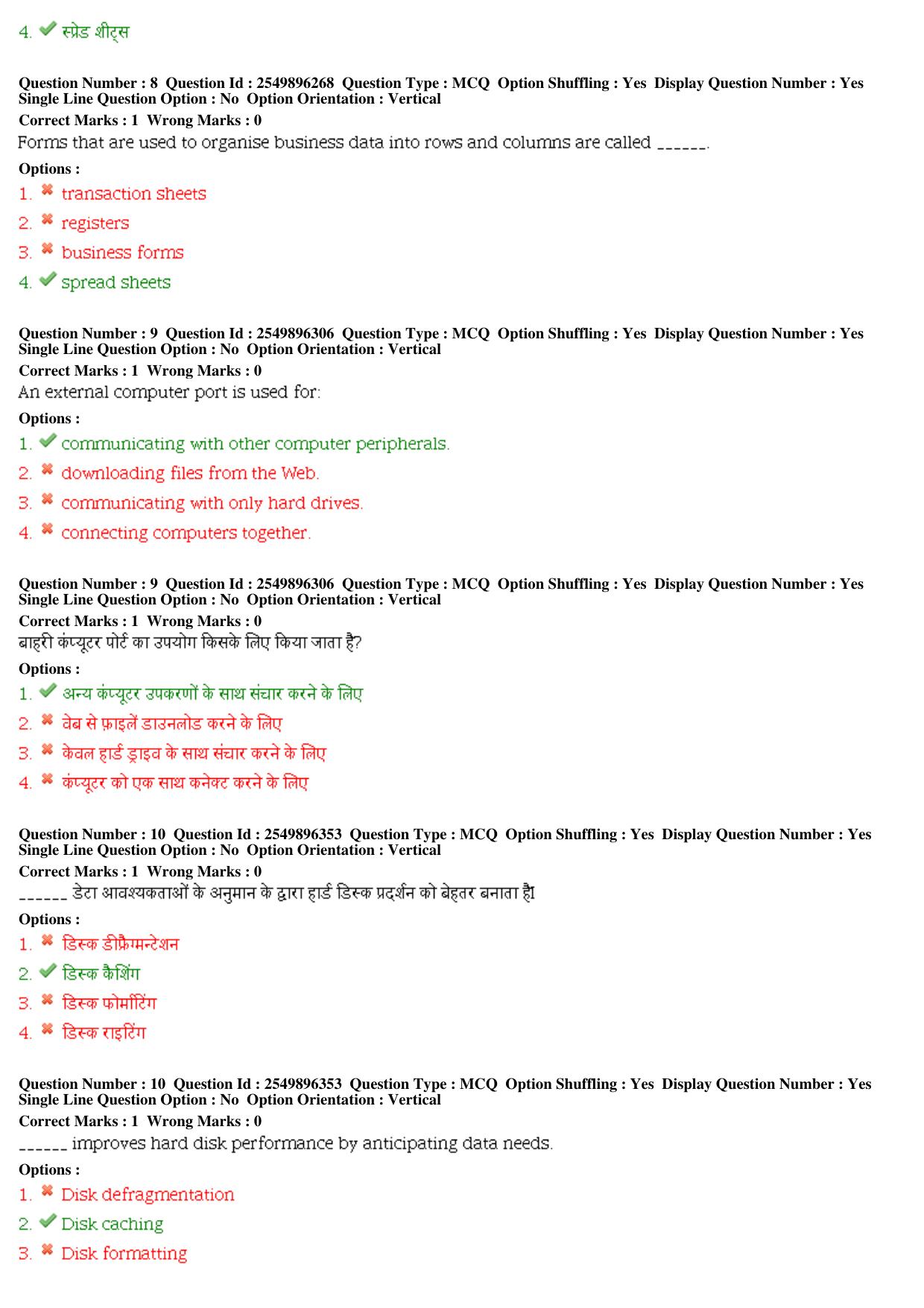 MP CPCT 14th December 2019 PwD Computer Proficiency Certification Test Question Paper Shift 2 - Page 5