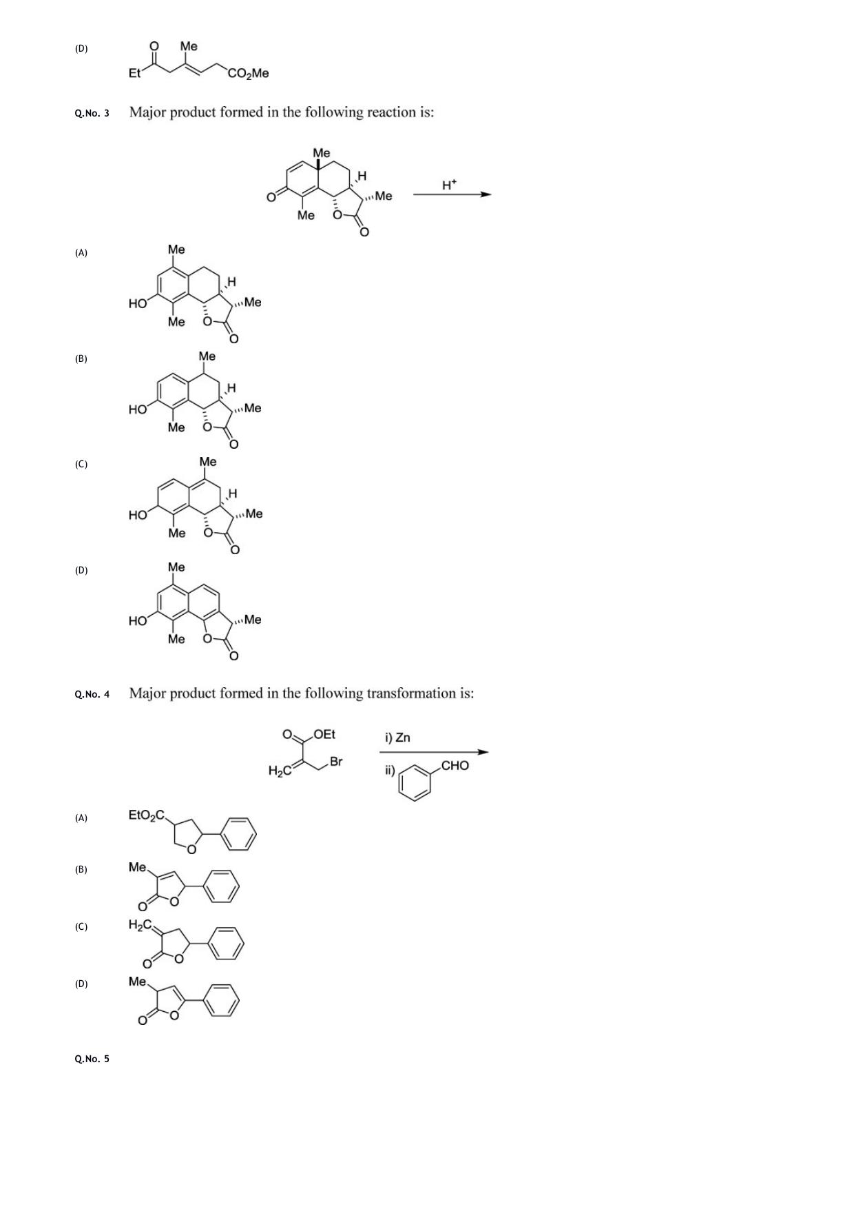 GATE 2020 Chemistry (CY) Question Paper - Page 4