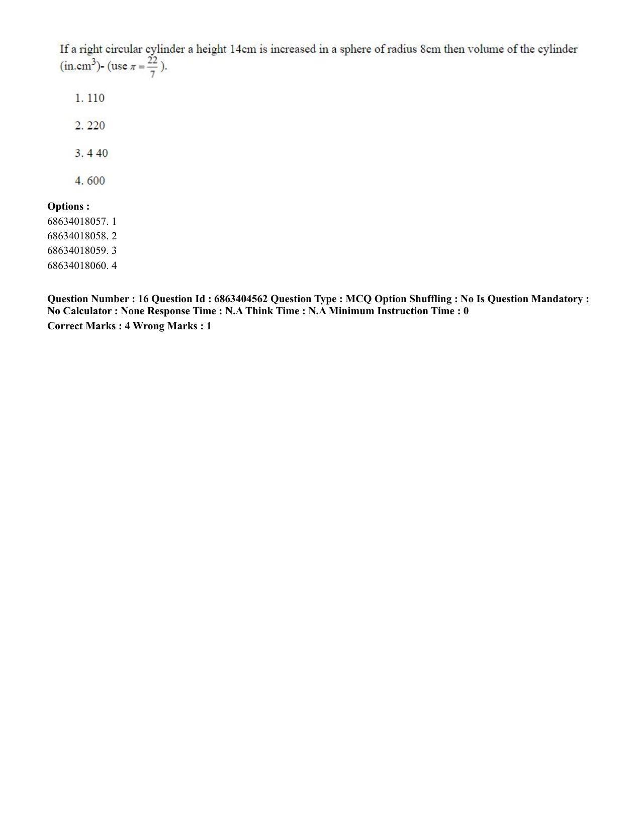 CUET PG 2023: SCQP20 – Medical Laboratory Technology (Eng.) - Shift 1 (5-06-2023) Question Paper - Page 16