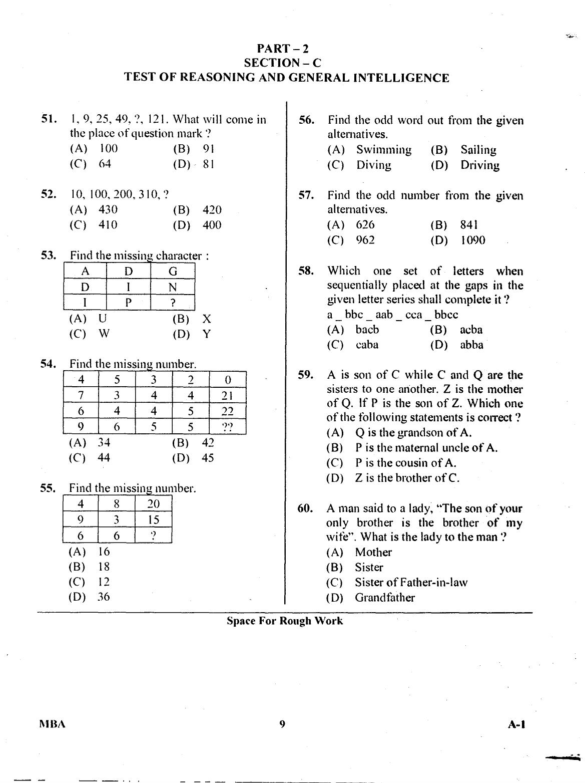 Karnataka PGCET 2017 MBA Question Paper - Page 8