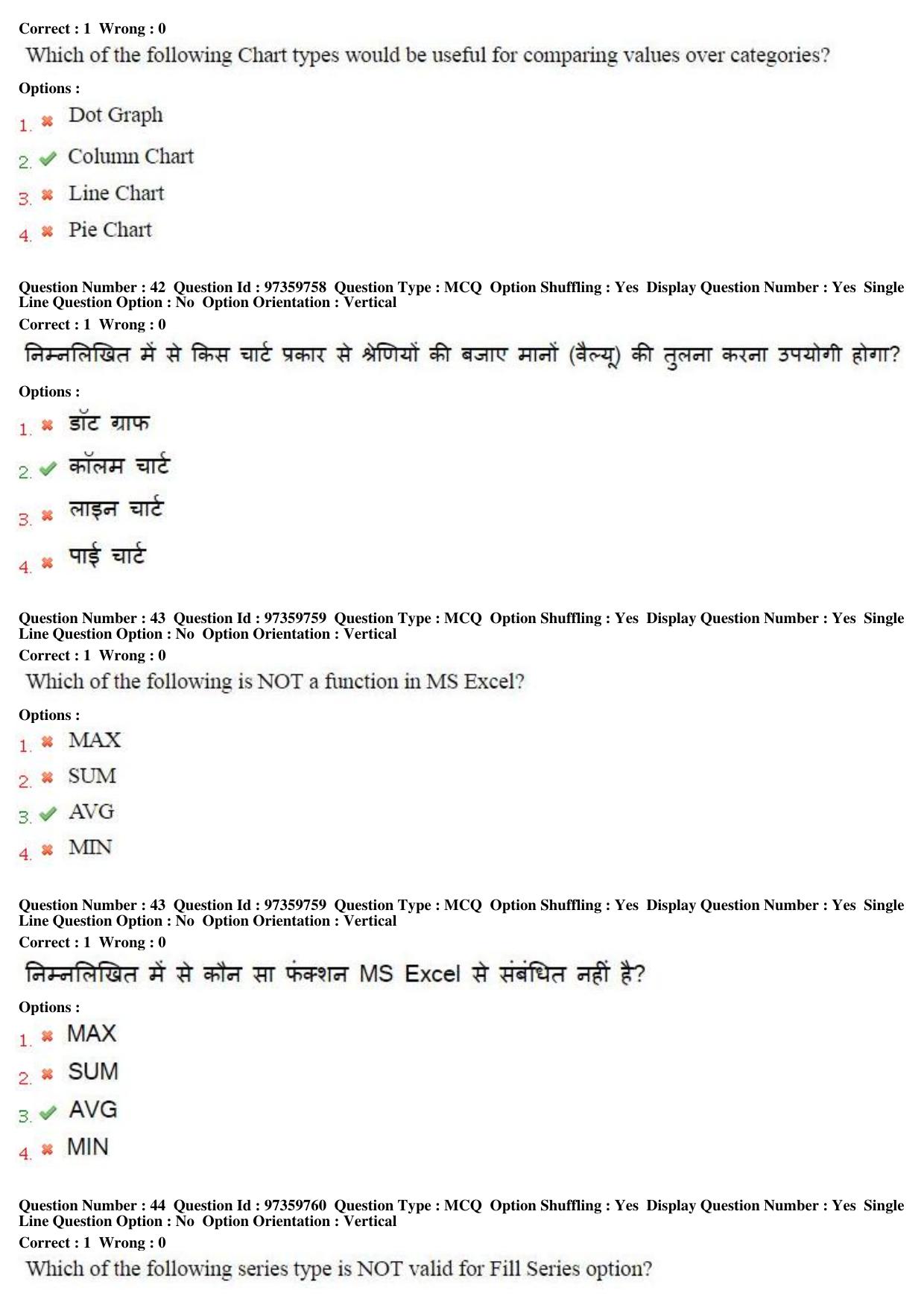 MP CPCT 20th Nov 2016 CPCT Question Paper Shift 1 - Page 23