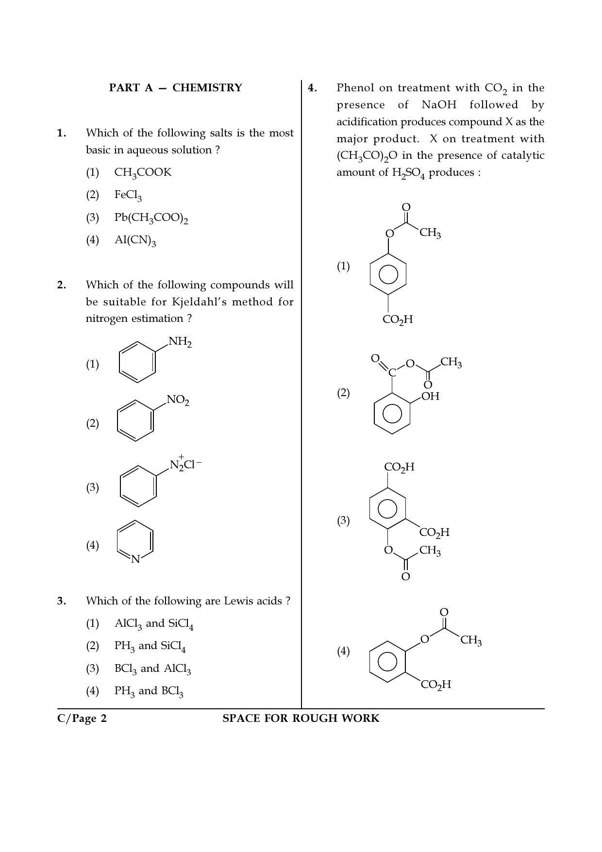 JEE Main 2018 Offline Question Paper: Set C - Page 2