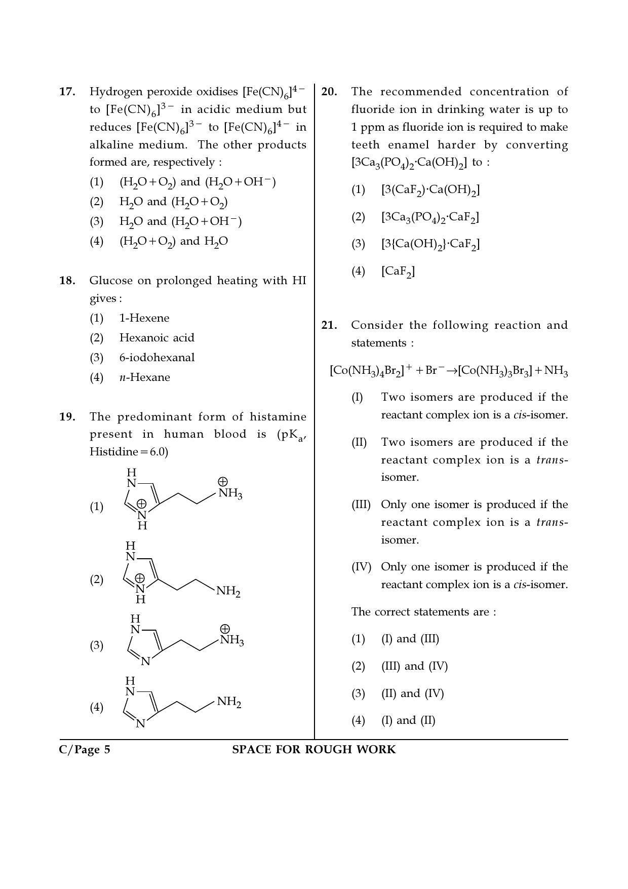 JEE Main 2018 Offline Question Paper: Set C - Page 5