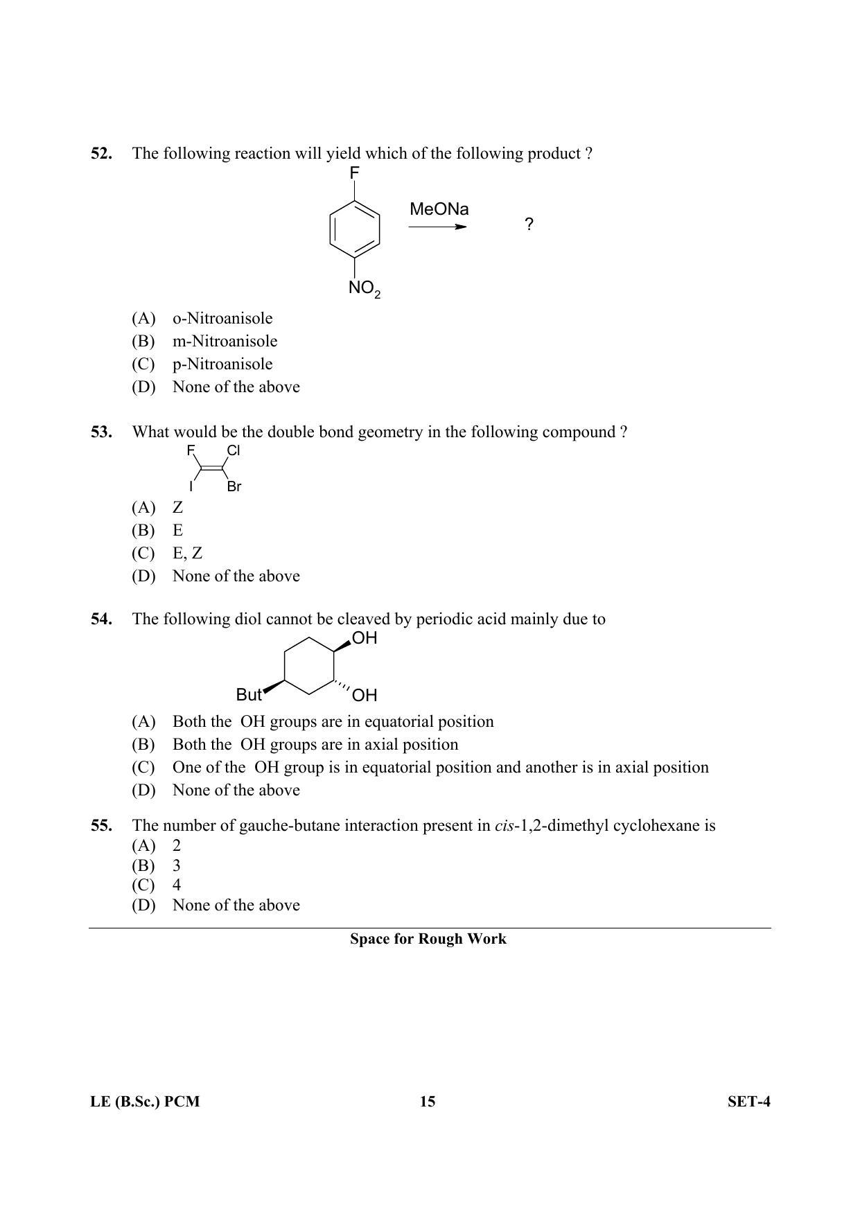 OJEE 2013 LE B.Sc PCM Set 4 Question Paper - Page 14