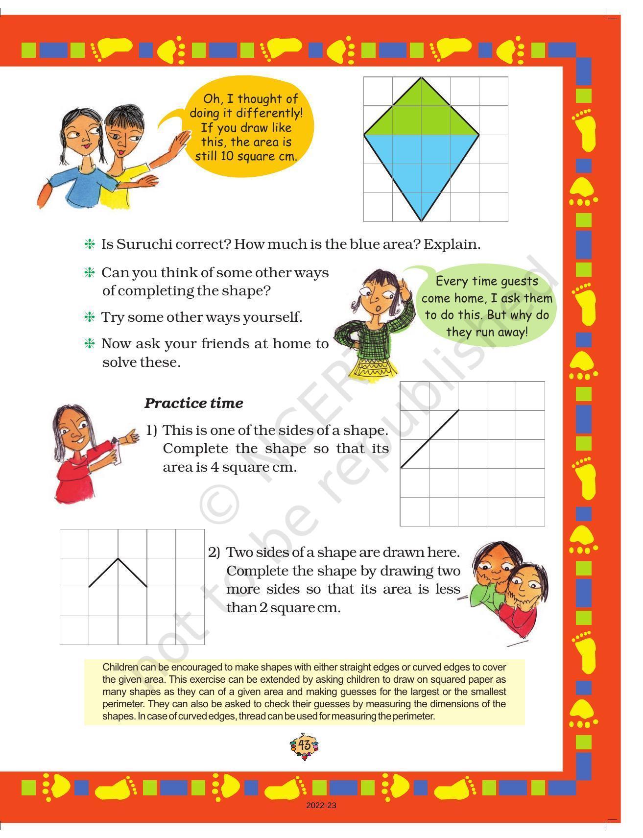 NCERT Book for Class 5 Maths Chapter 3 How Many Squares? - Page 10