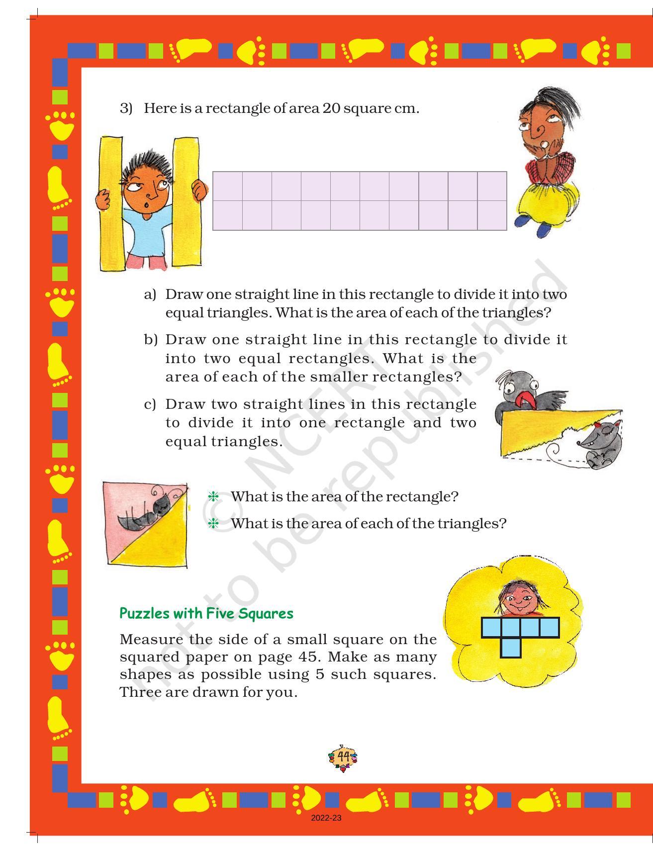 NCERT Book for Class 5 Maths Chapter 3 How Many Squares? - Page 11