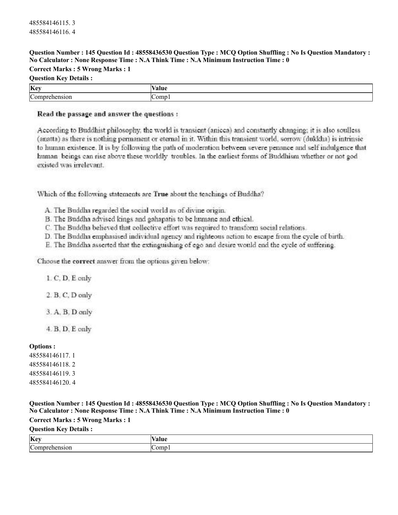 CUET 2023 English Assamese Shift 3 Question Papers - Page 172