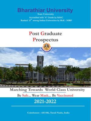 Bharathiar University, Coimbatore PG Prospectus 2021-22