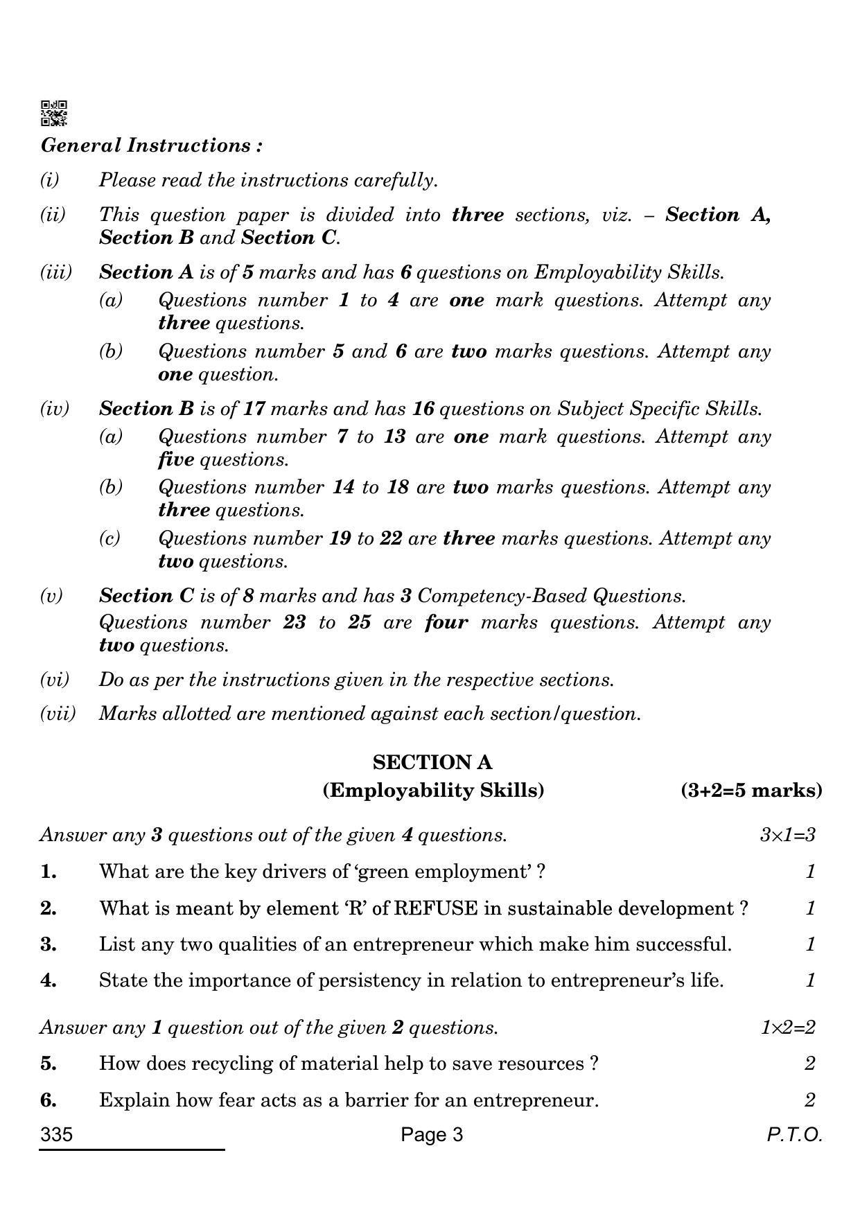 CBSE Class 12 335_Banking 2022 Question Paper - Page 3