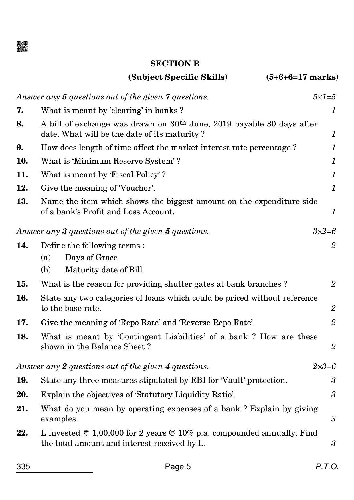CBSE Class 12 335_Banking 2022 Question Paper - Page 5