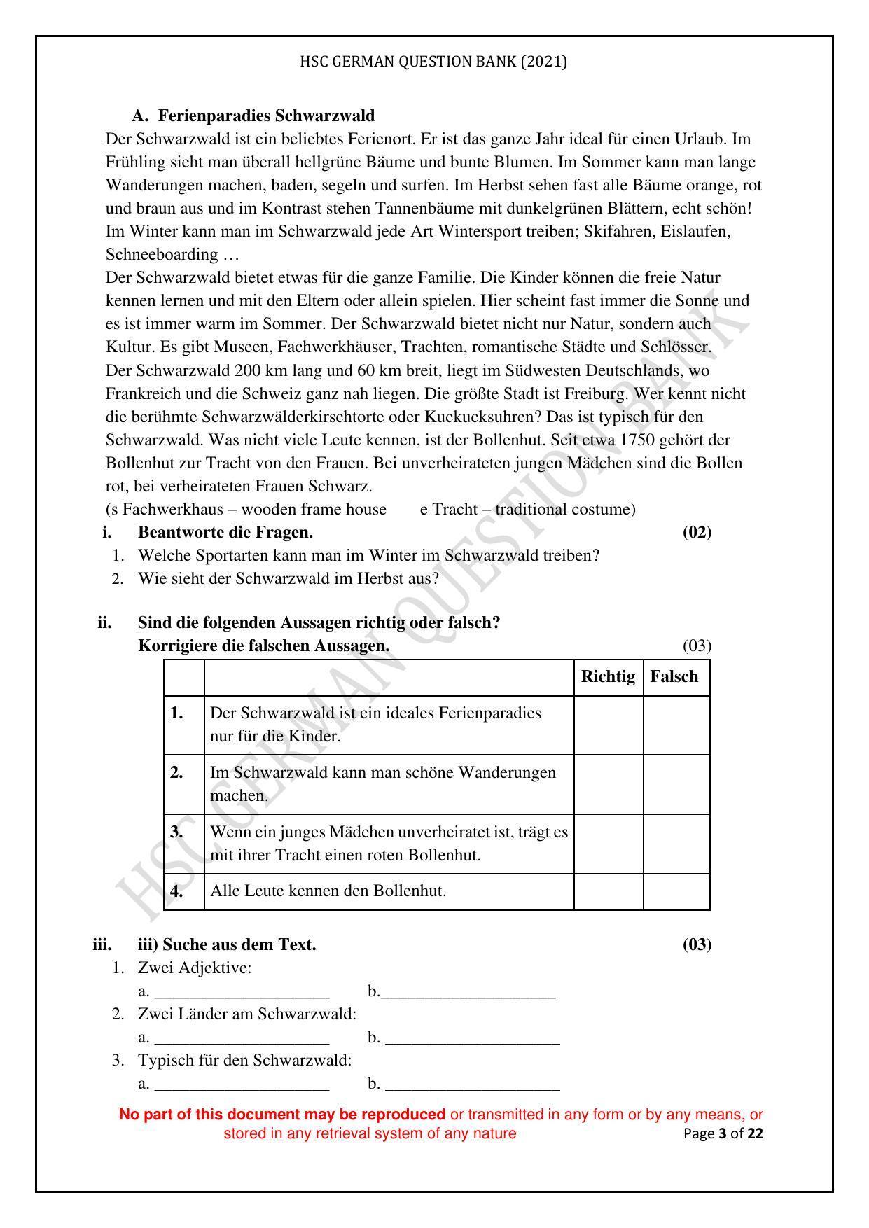 Maharashtra Board Class 12 German Sample Papers - Page 4