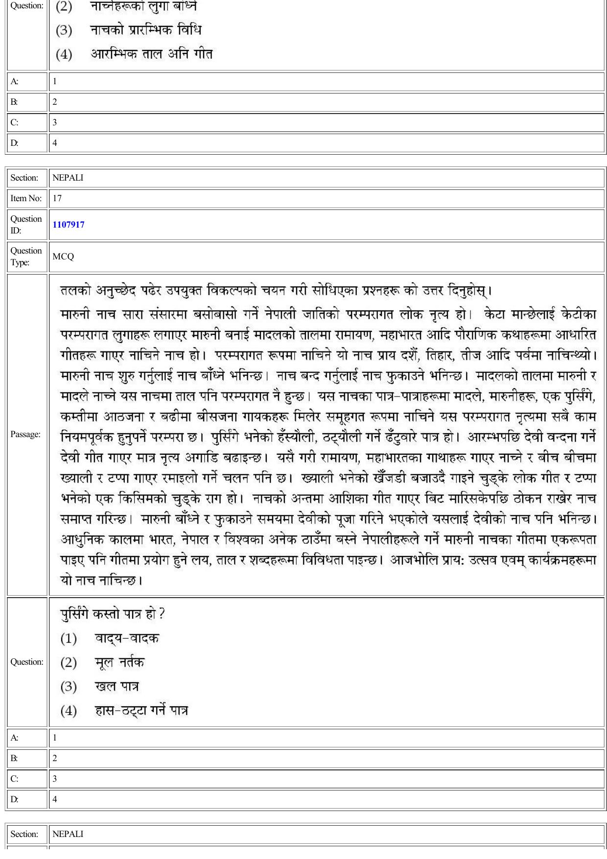 CUET 2022 Question Paper of Nepali - Page 18