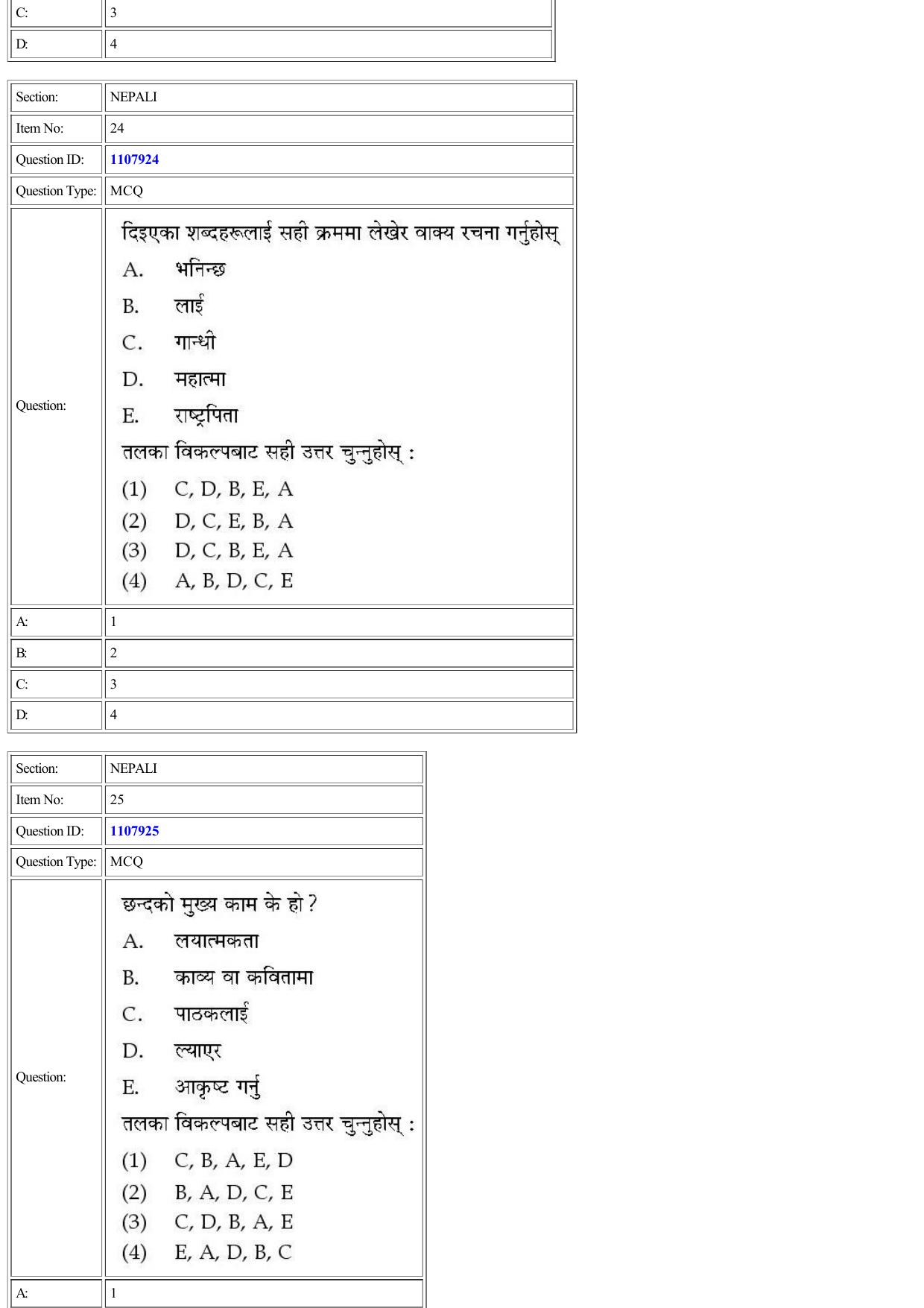 CUET 2022 Question Paper of Nepali - Page 23
