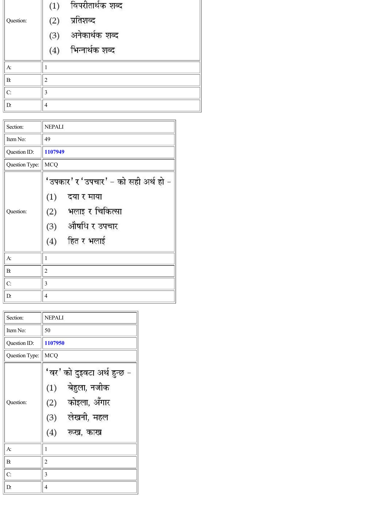 CUET 2022 Question Paper of Nepali - Page 34