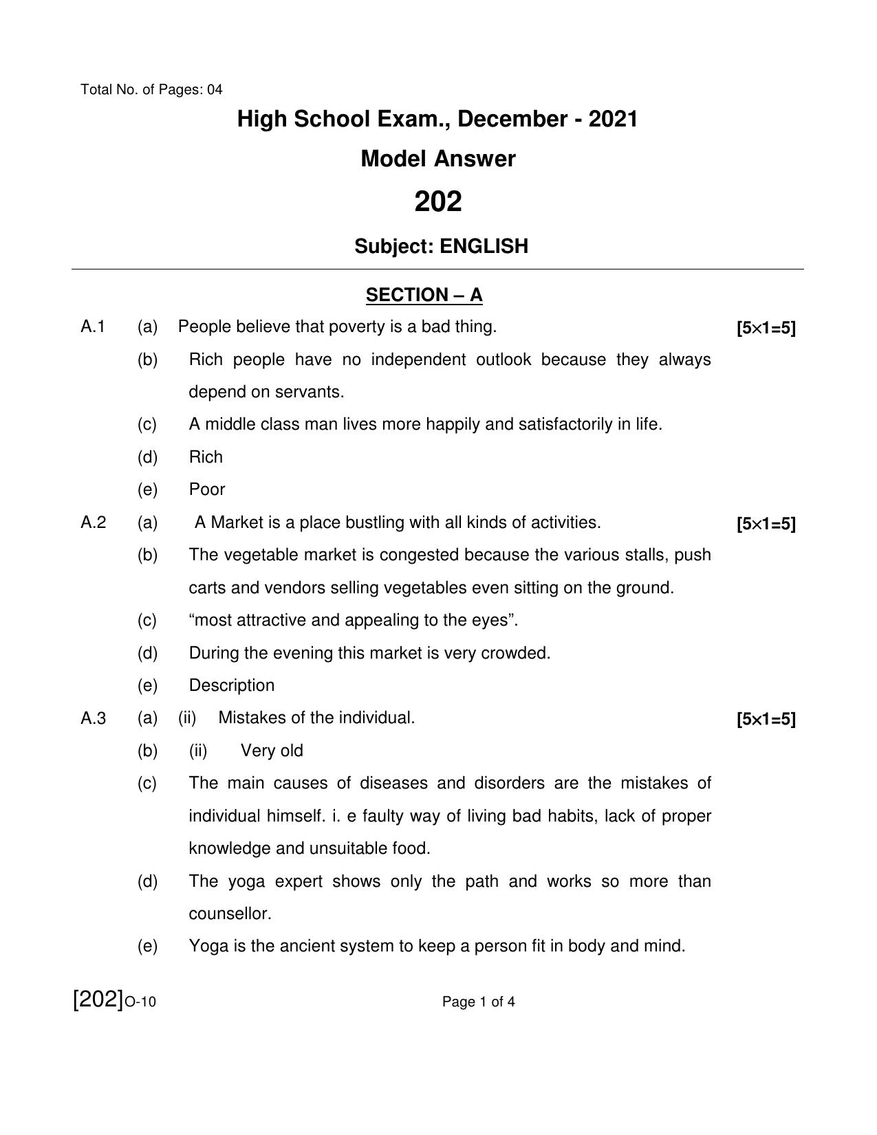 Open School Exam 2021 December Question Paper (All Subjects) - Page 16