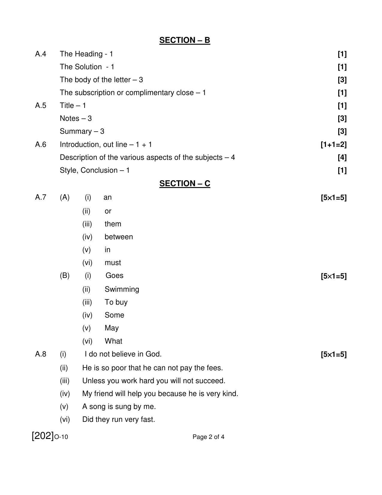 Open School Exam 2021 December Question Paper (All Subjects) - Page 17