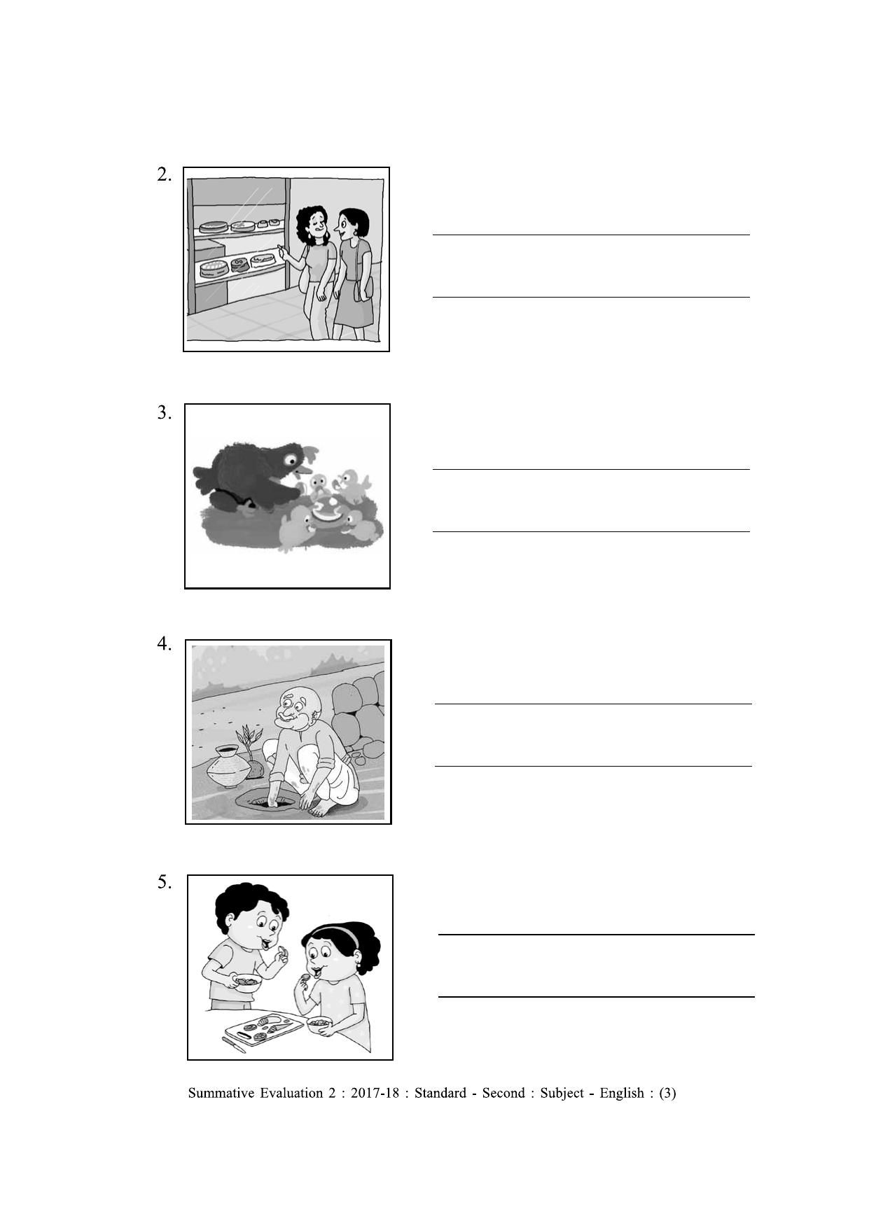 Maharashtra Board Class 2 English (First Language)  Sample Question Paper - Page 3