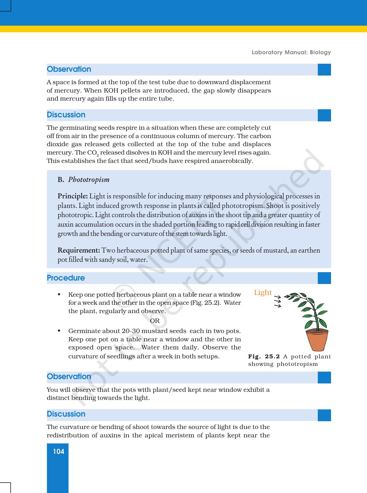 NCERT Laboratory Manuals for Class XI Biology - Exercise 25 to 27 - Page 2