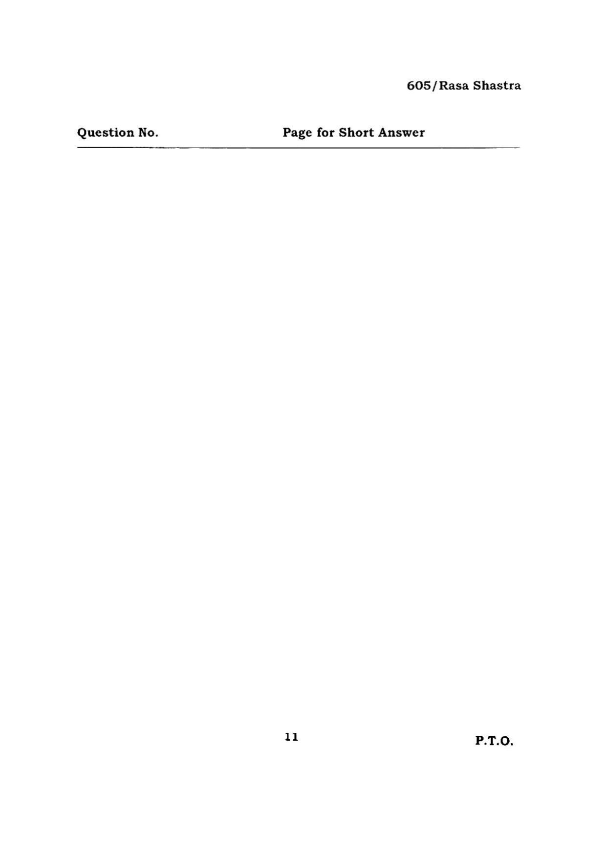BHU RET RASA SHASTRA 2015 Question Paper - Page 11