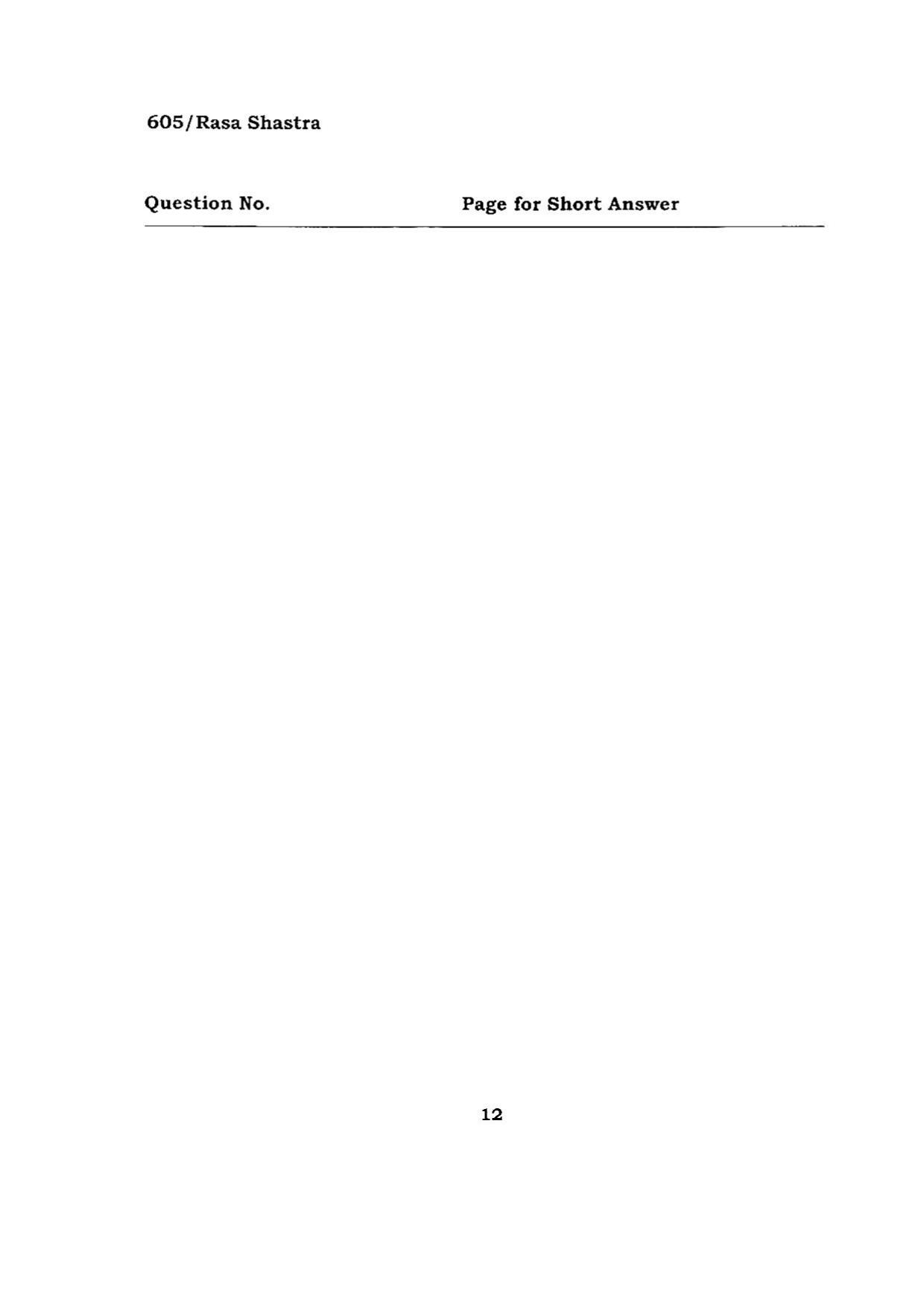 BHU RET RASA SHASTRA 2015 Question Paper - Page 12