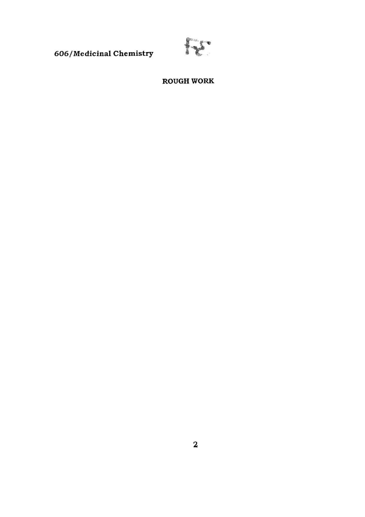 BHU RET MEDICINAL CHEMISTRY 2015 Question Paper - Page 2