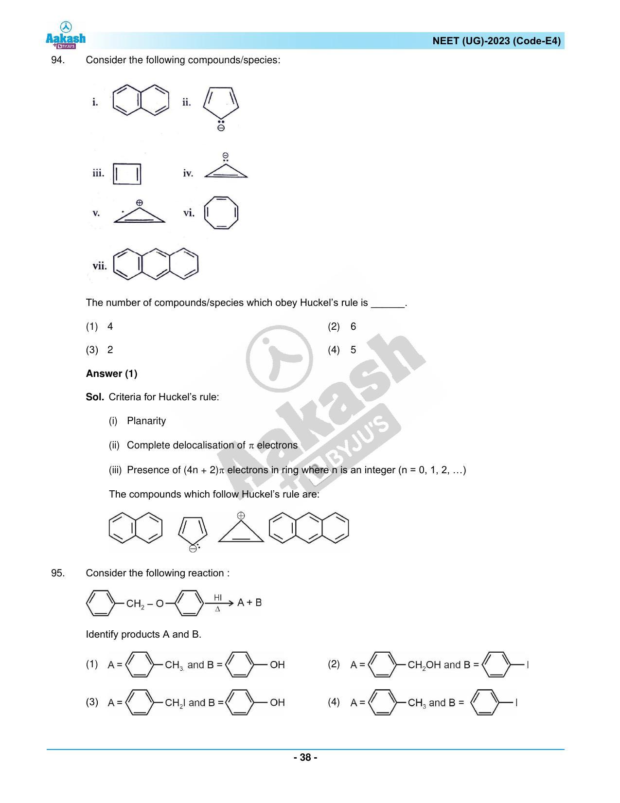 NEET 2023 Question Paper E4 - Page 38