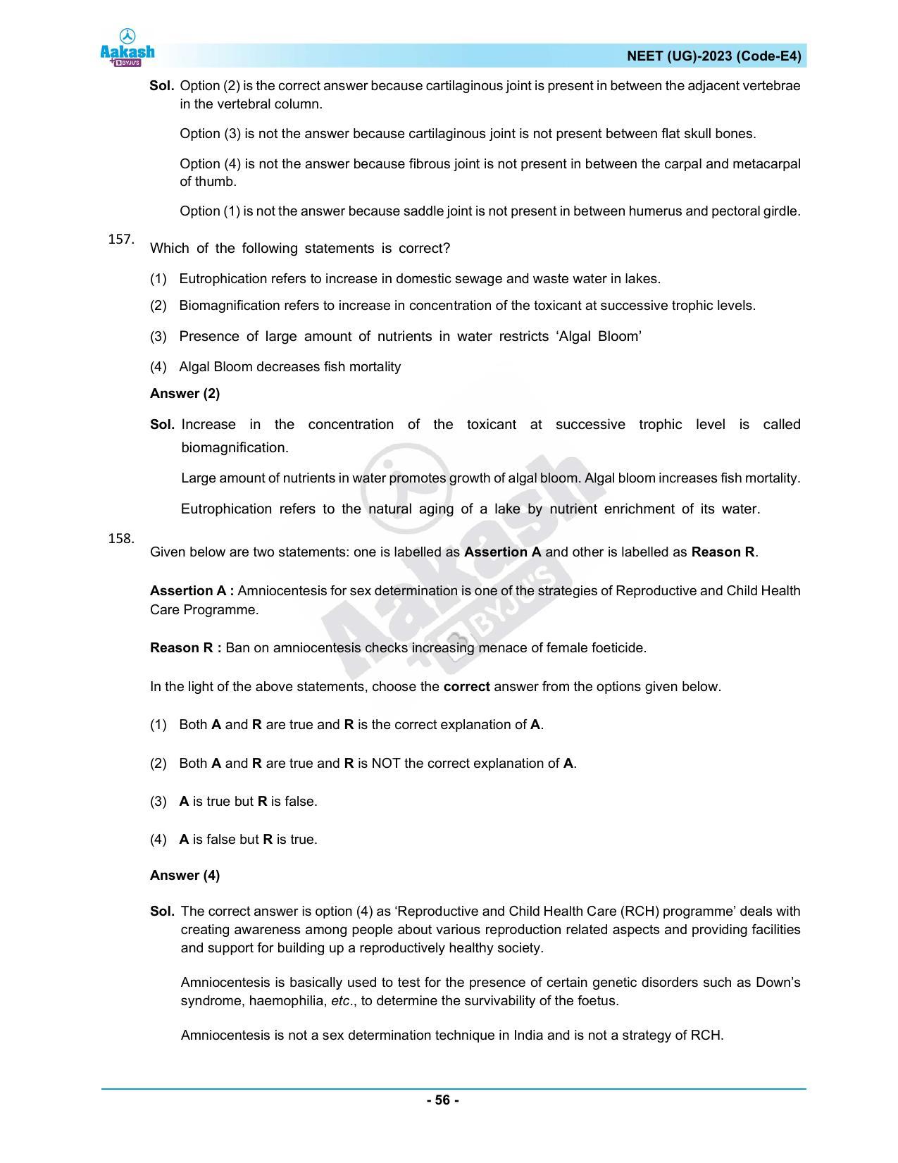 NEET 2023 Question Paper E4 - Page 56
