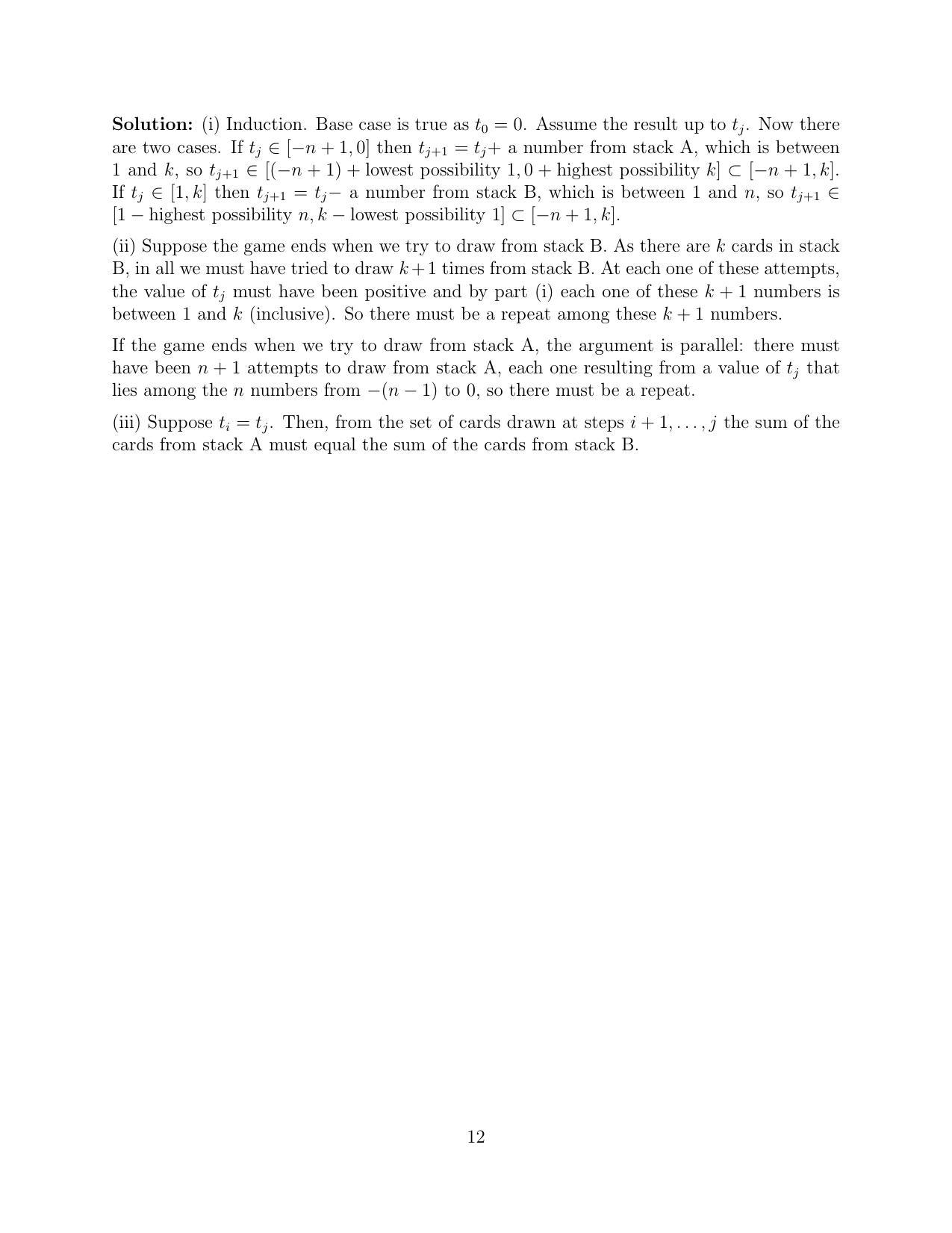 CMI Entrance Exam 2021 Solutions B.Sc (Hons.) Mathematics and Computer Science - Page 12