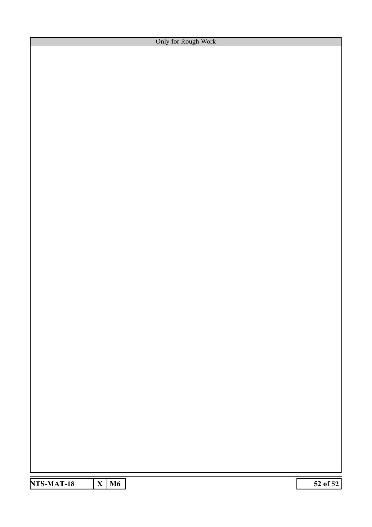 Maharashtra NTSE 2019 MAT (Telugu) Question Paper - Page 52