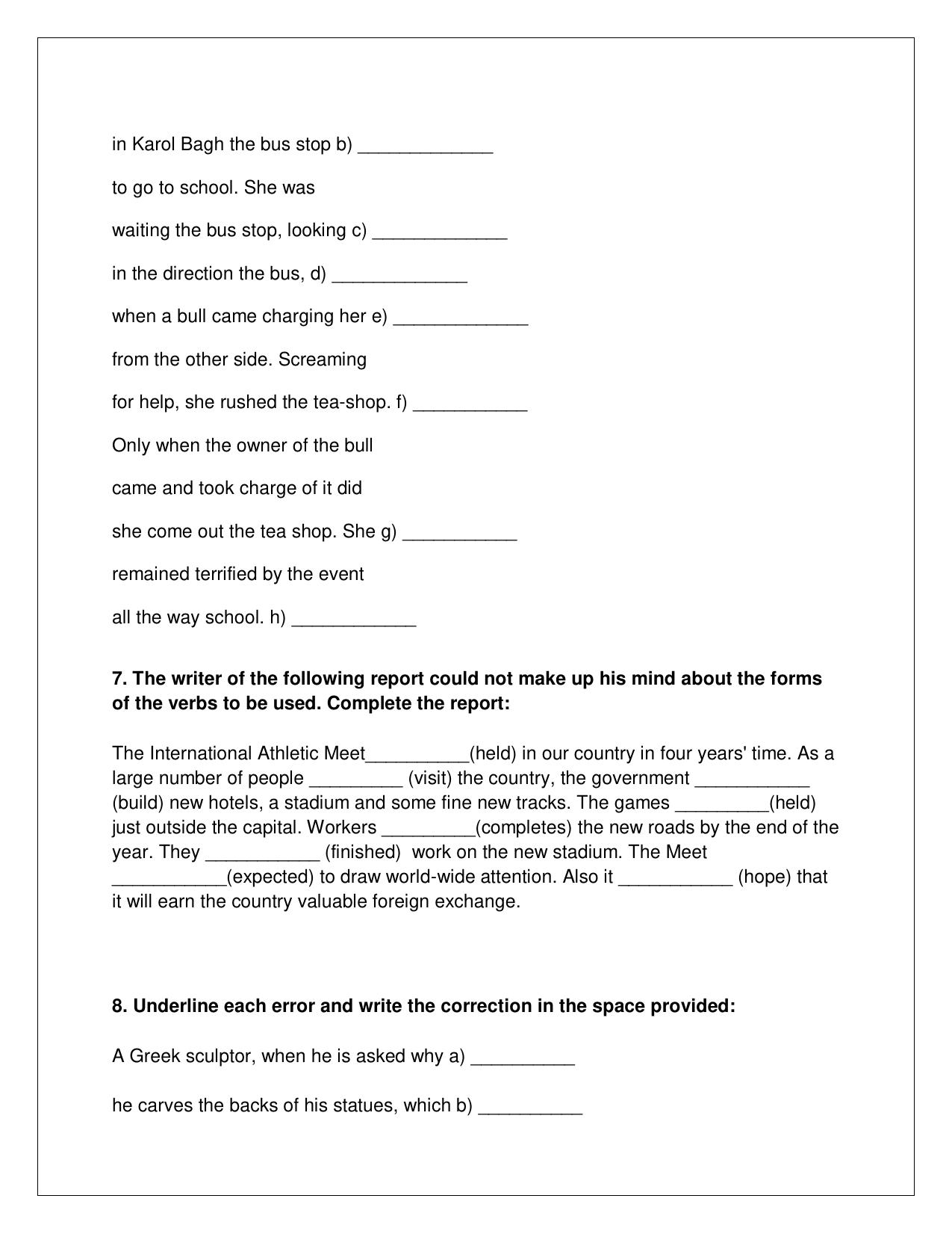 CBSE Worksheets for Class 9 English Assignment 25 - Page 5