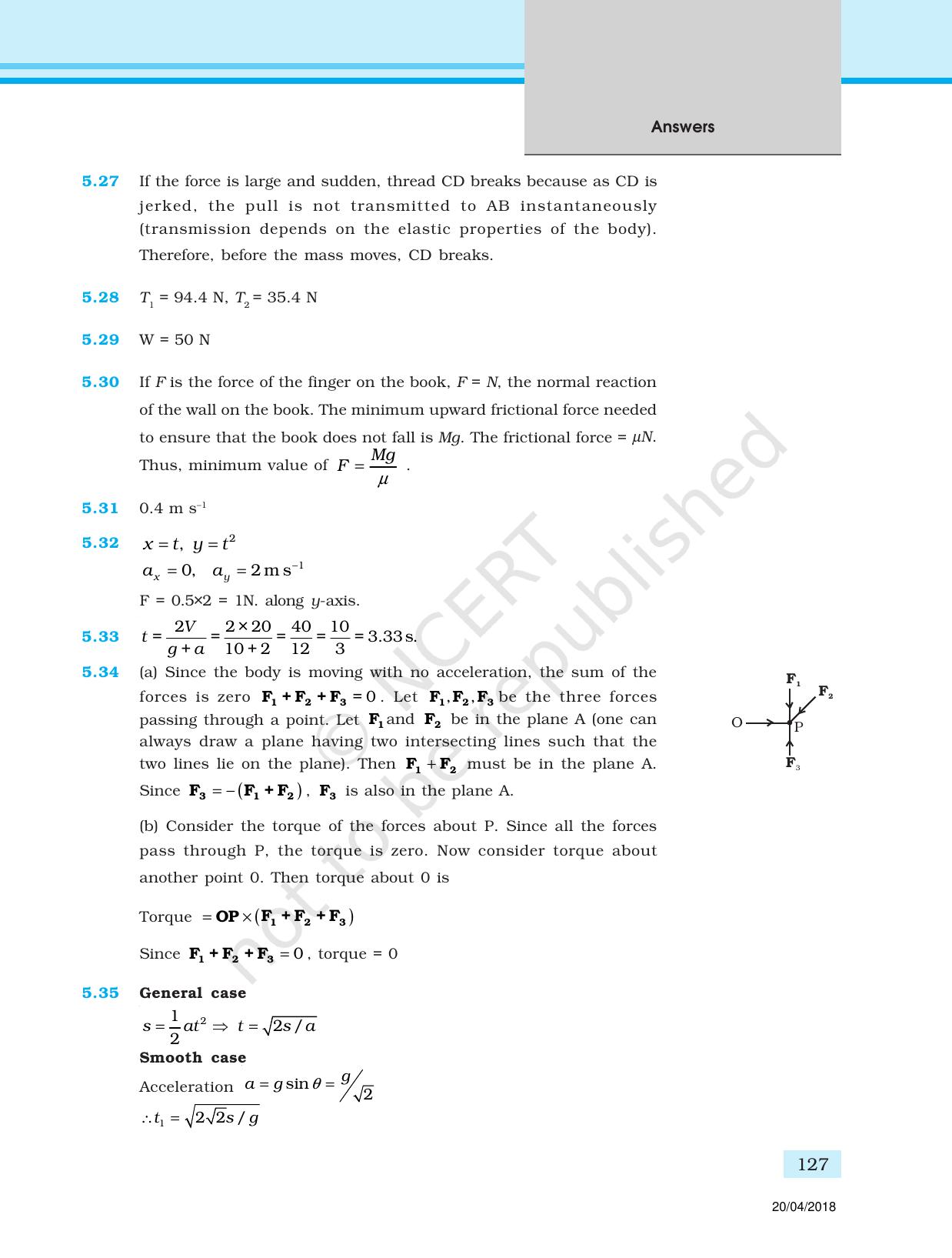 NCERT Exemplar Class 11: Physics Answers - Page 15