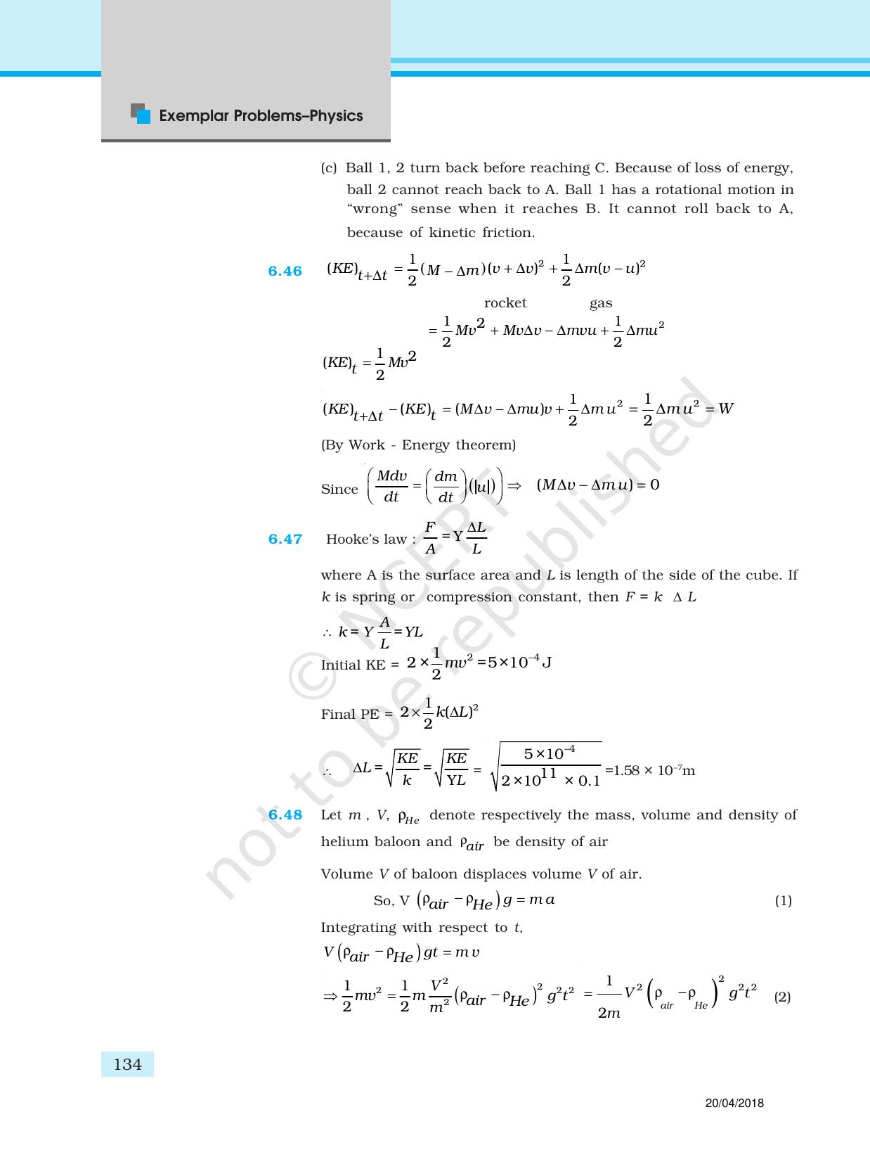 NCERT Exemplar Class 11: Physics Answers - Page 22