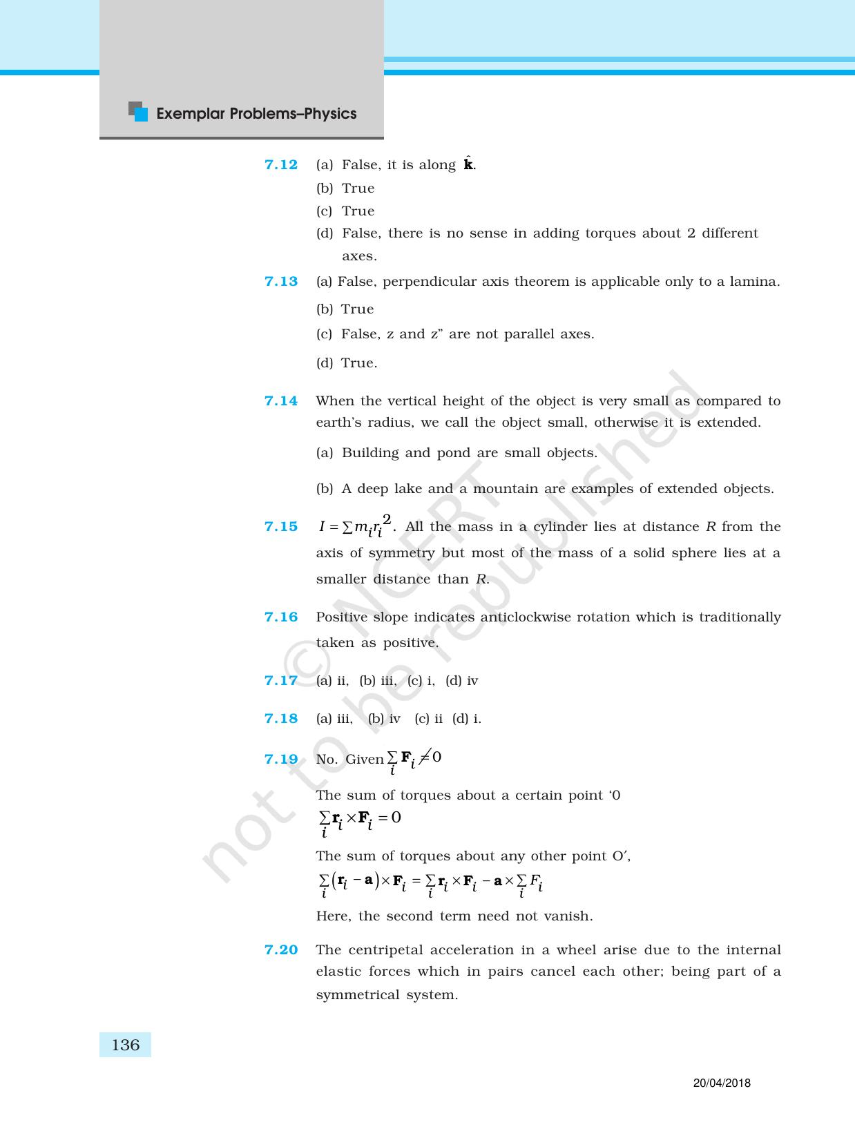 NCERT Exemplar Class 11: Physics Answers - Page 24