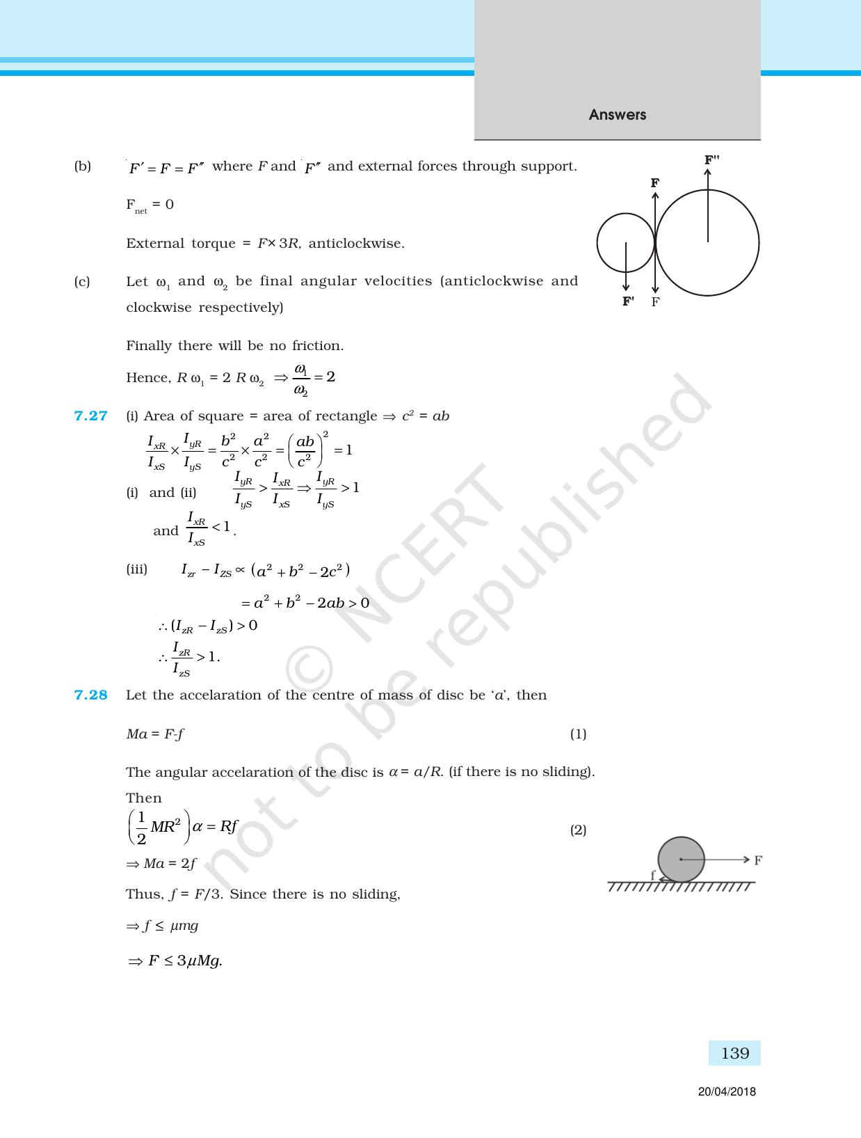 NCERT Exemplar Class 11: Physics Answers - Page 27