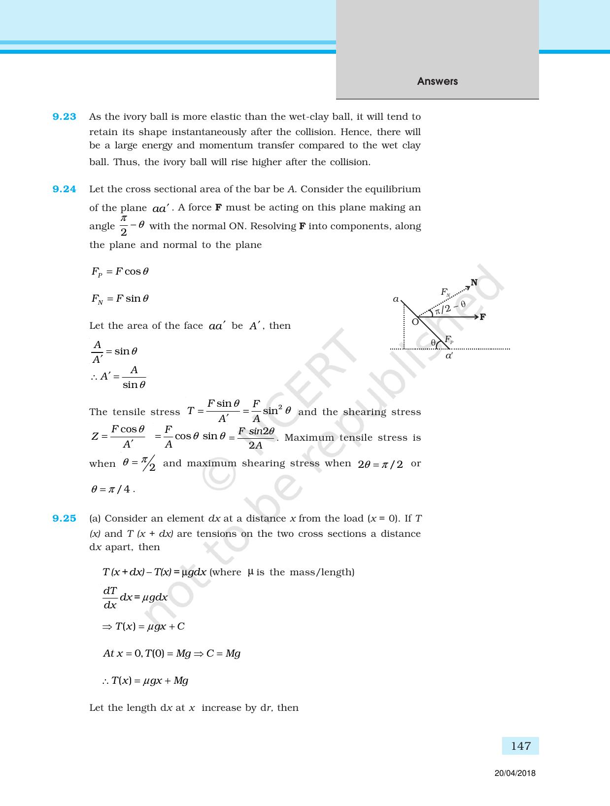 NCERT Exemplar Class 11: Physics Answers - Page 35