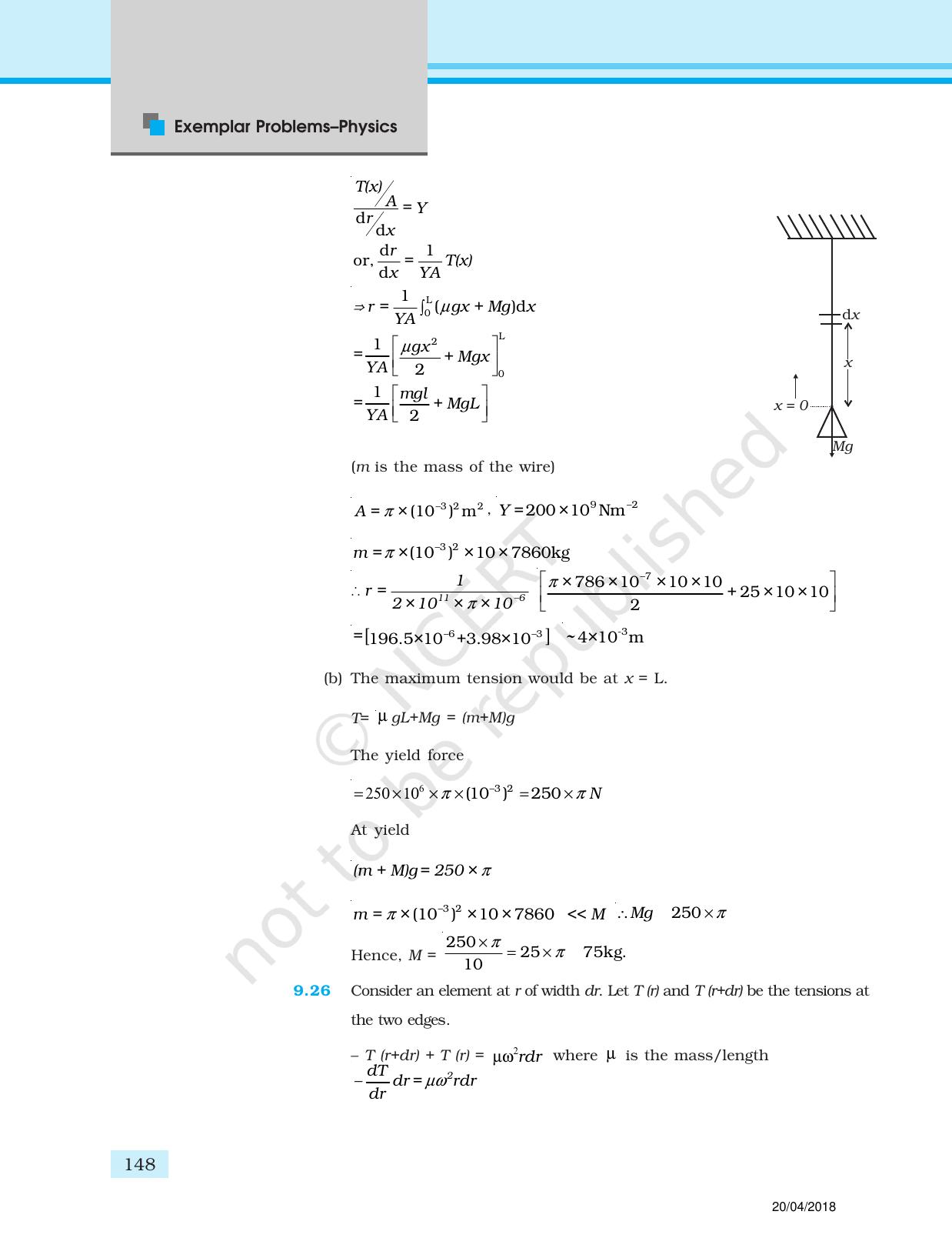 NCERT Exemplar Class 11: Physics Answers - Page 36