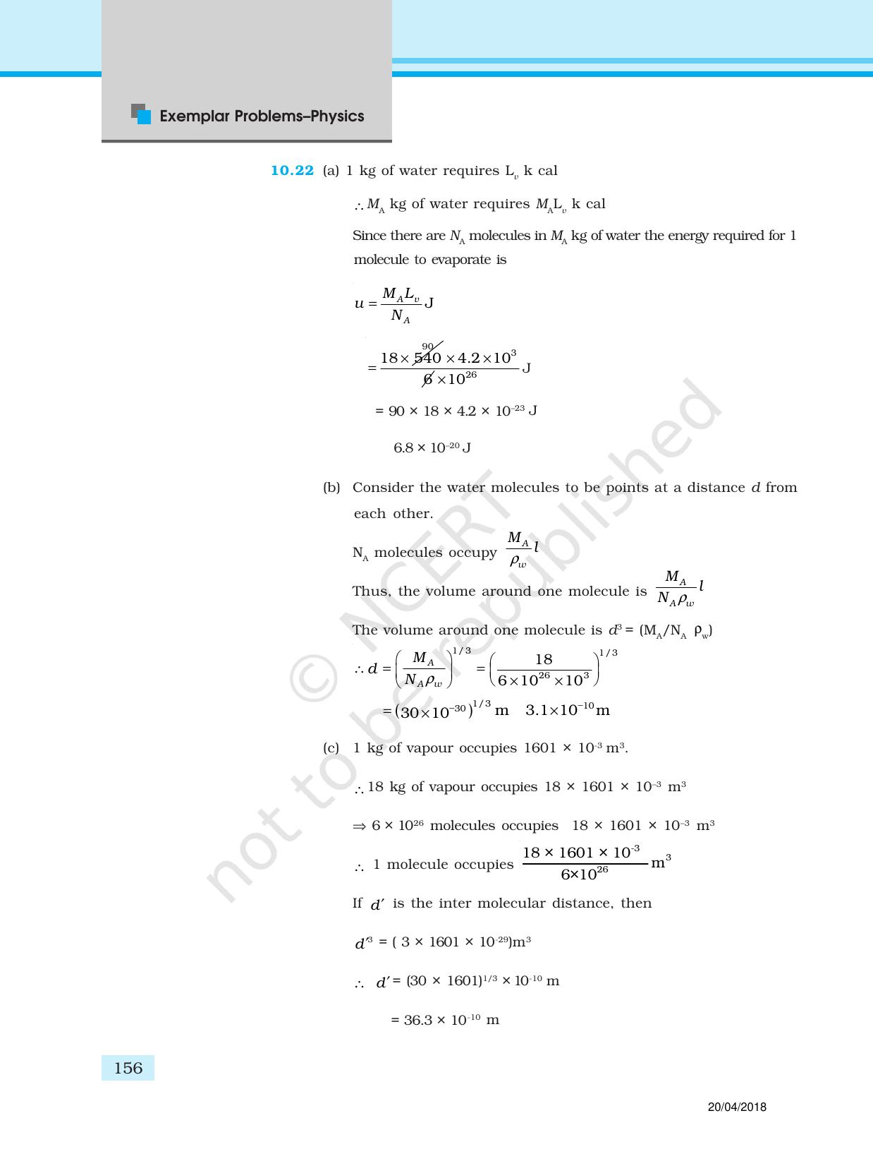 NCERT Exemplar Class 11: Physics Answers - Page 44