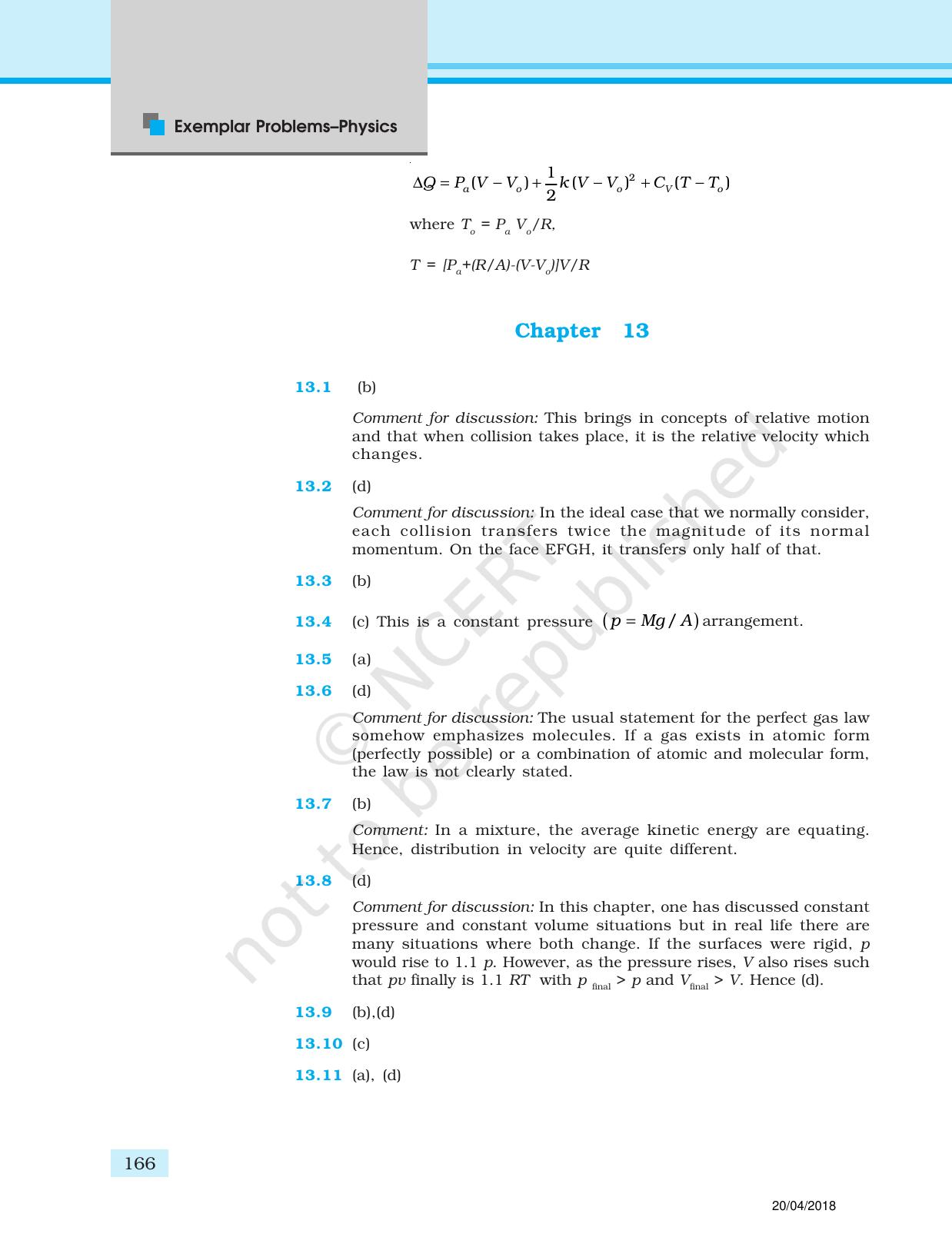 NCERT Exemplar Class 11: Physics Answers - Page 54