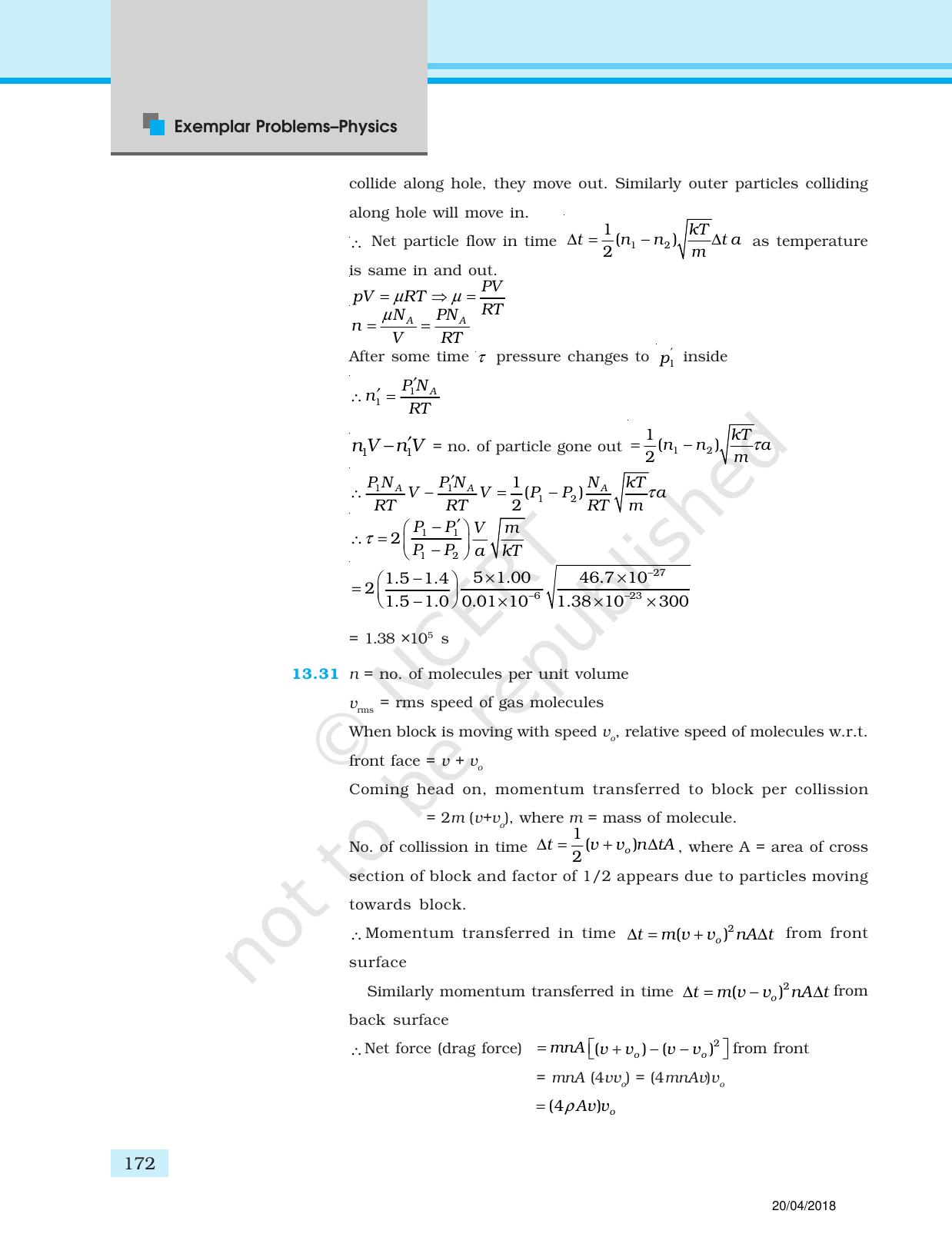 NCERT Exemplar Class 11: Physics Answers - Page 60