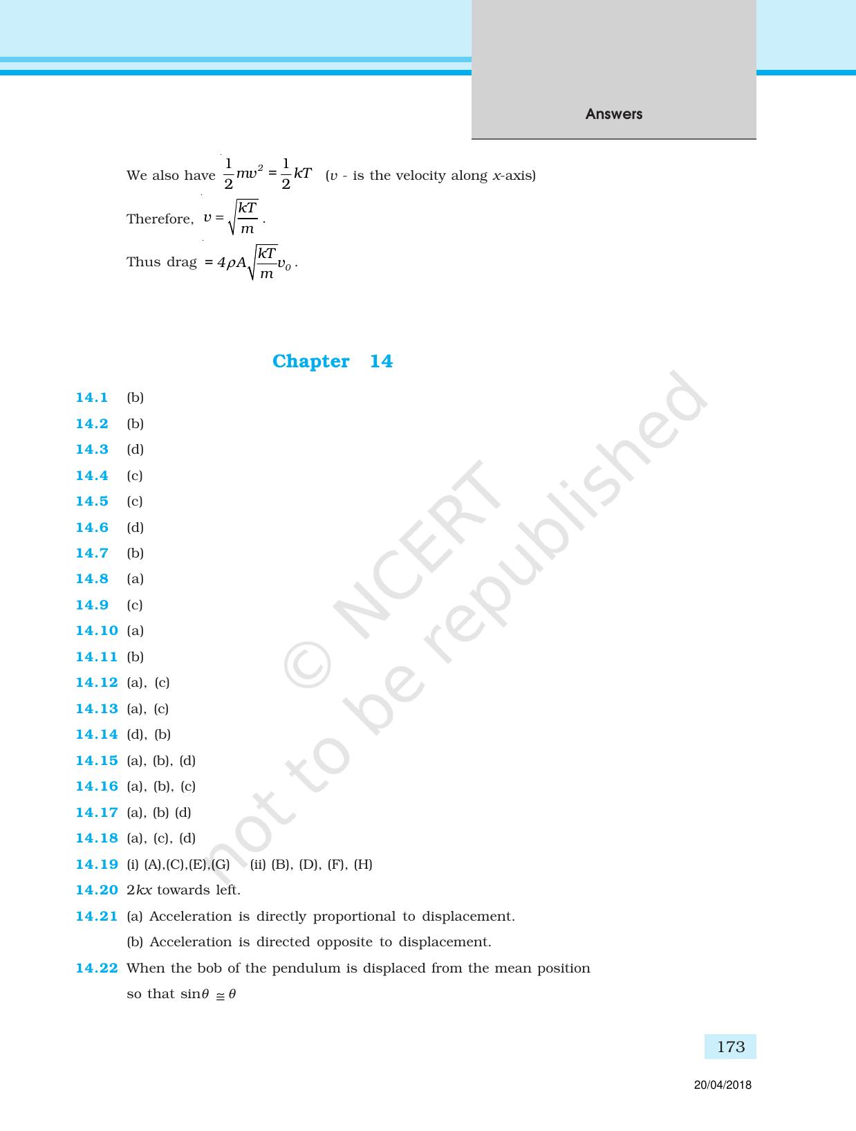 NCERT Exemplar Class 11: Physics Answers - Page 61