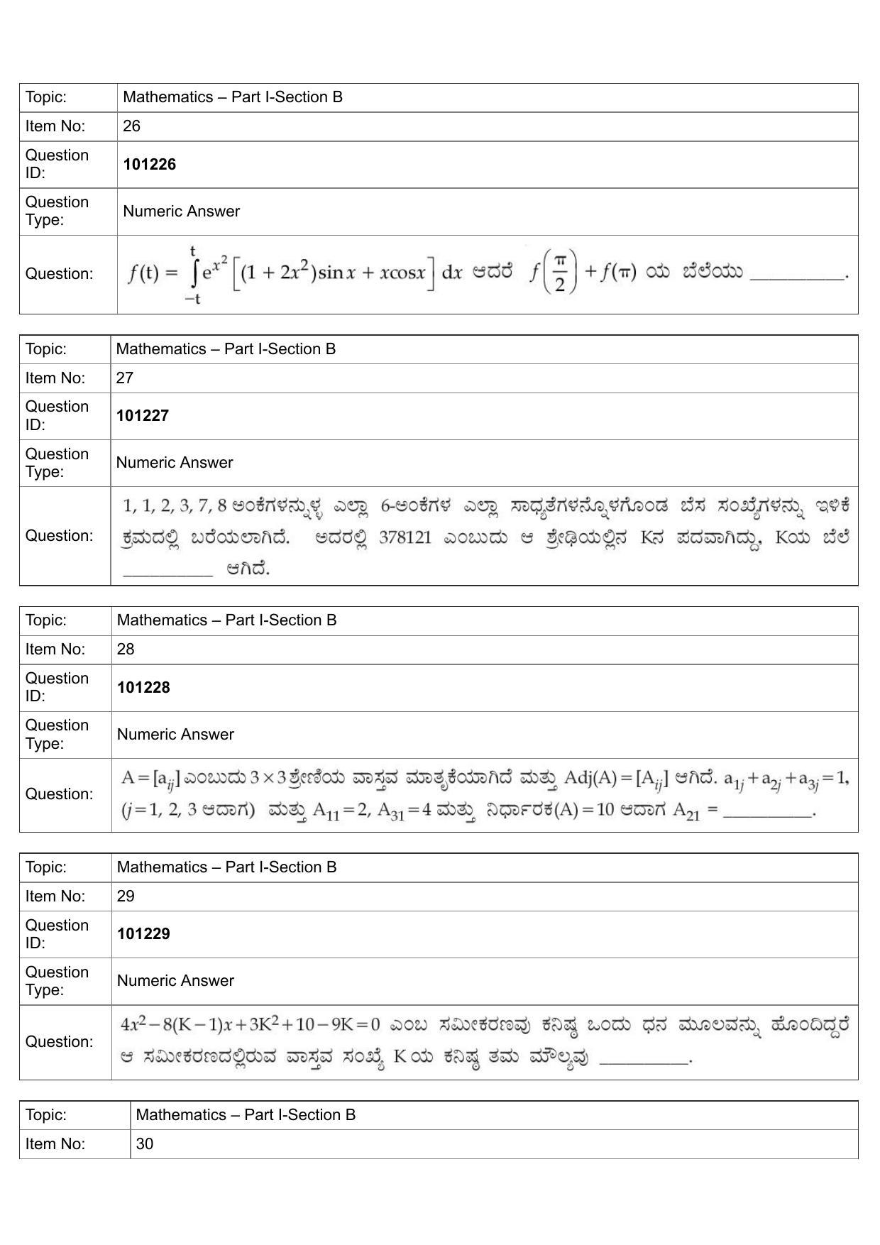 JEE Mains 2022: B.Arch Kannada (Shift 1) 30-07-2022 Question Paper - Page 12