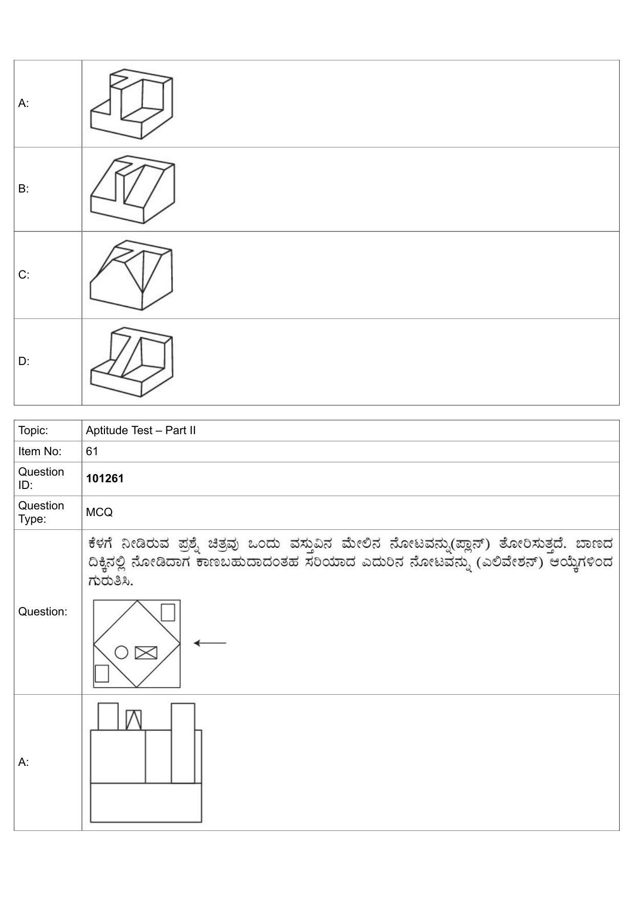 JEE Mains 2022: B.Arch Kannada (Shift 1) 30-07-2022 Question Paper - Page 31