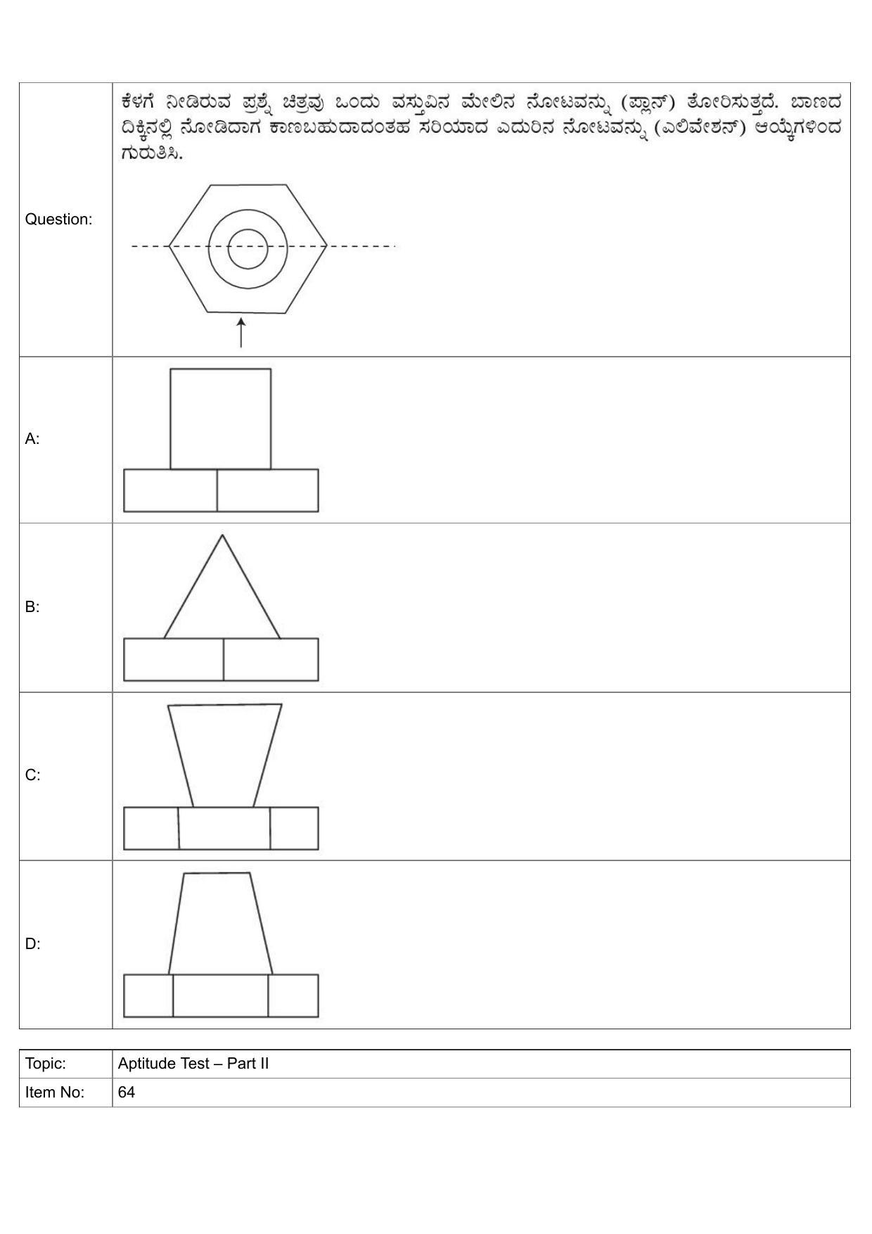 JEE Mains 2022: B.Arch Kannada (Shift 1) 30-07-2022 Question Paper - Page 34