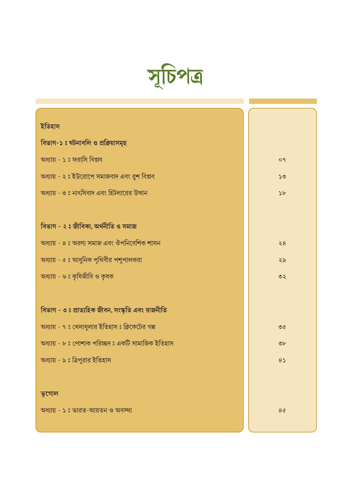 Tripura Board Class 9 Social Science Bengali Version Workbooks - Page 5